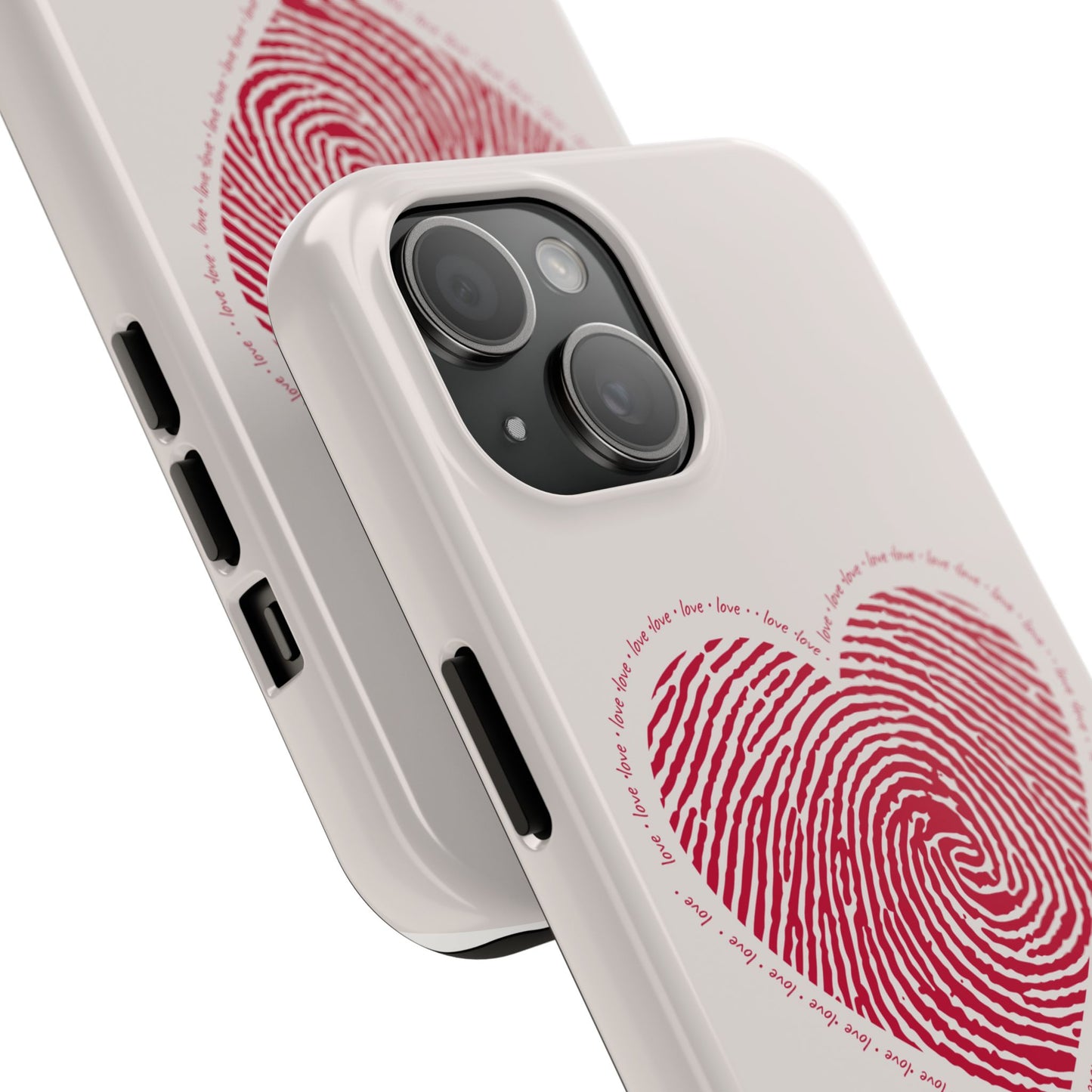 Finger Print Love Case - Durable Protection