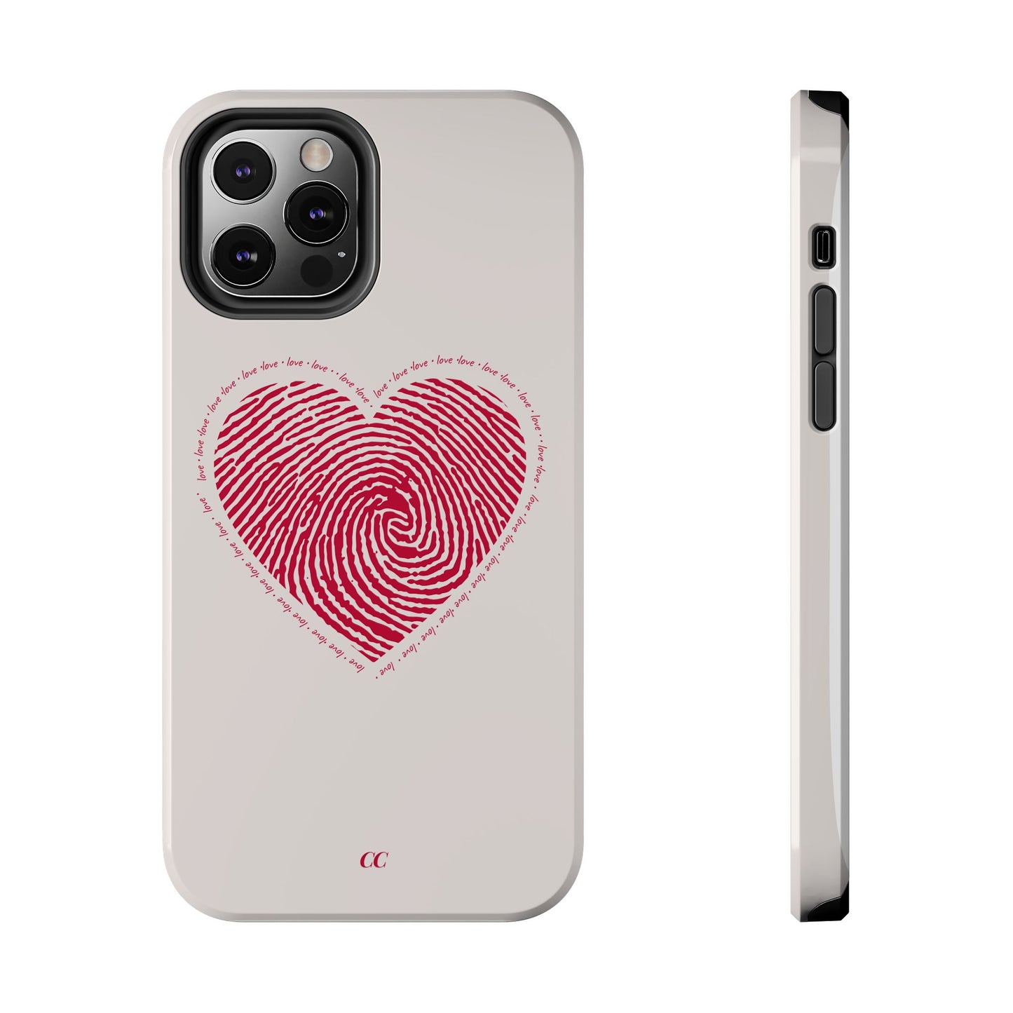Finger Print Love Case - Durable Protection