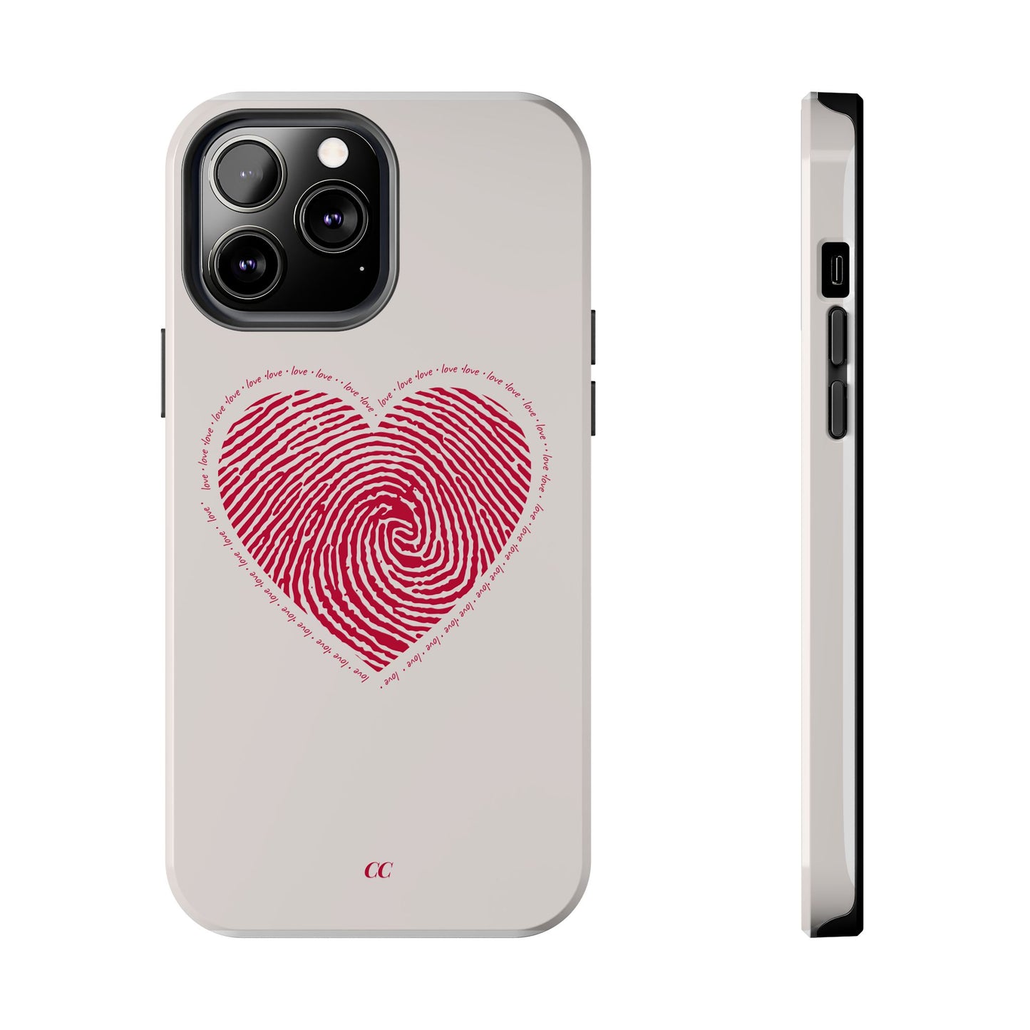 Finger Print Love Case - Durable Protection