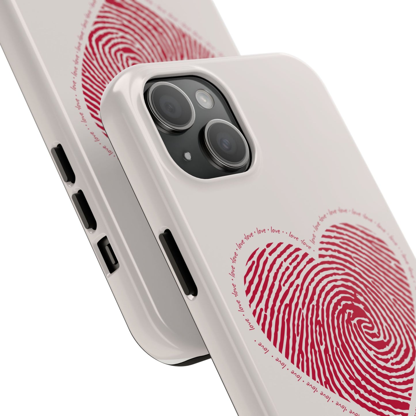 Finger Print Love Case - Durable Protection