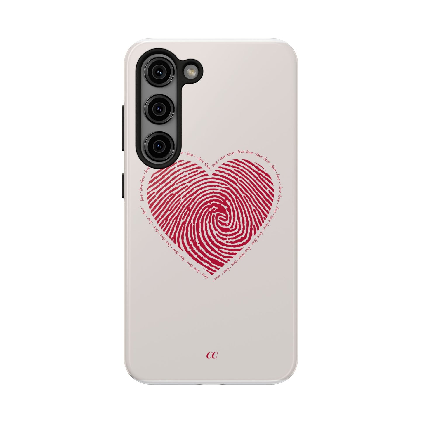 Finger Print Love Case - Durable Protection