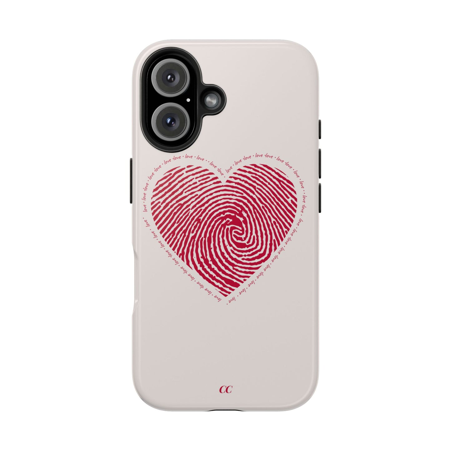 Finger Print Love Case - Durable Protection