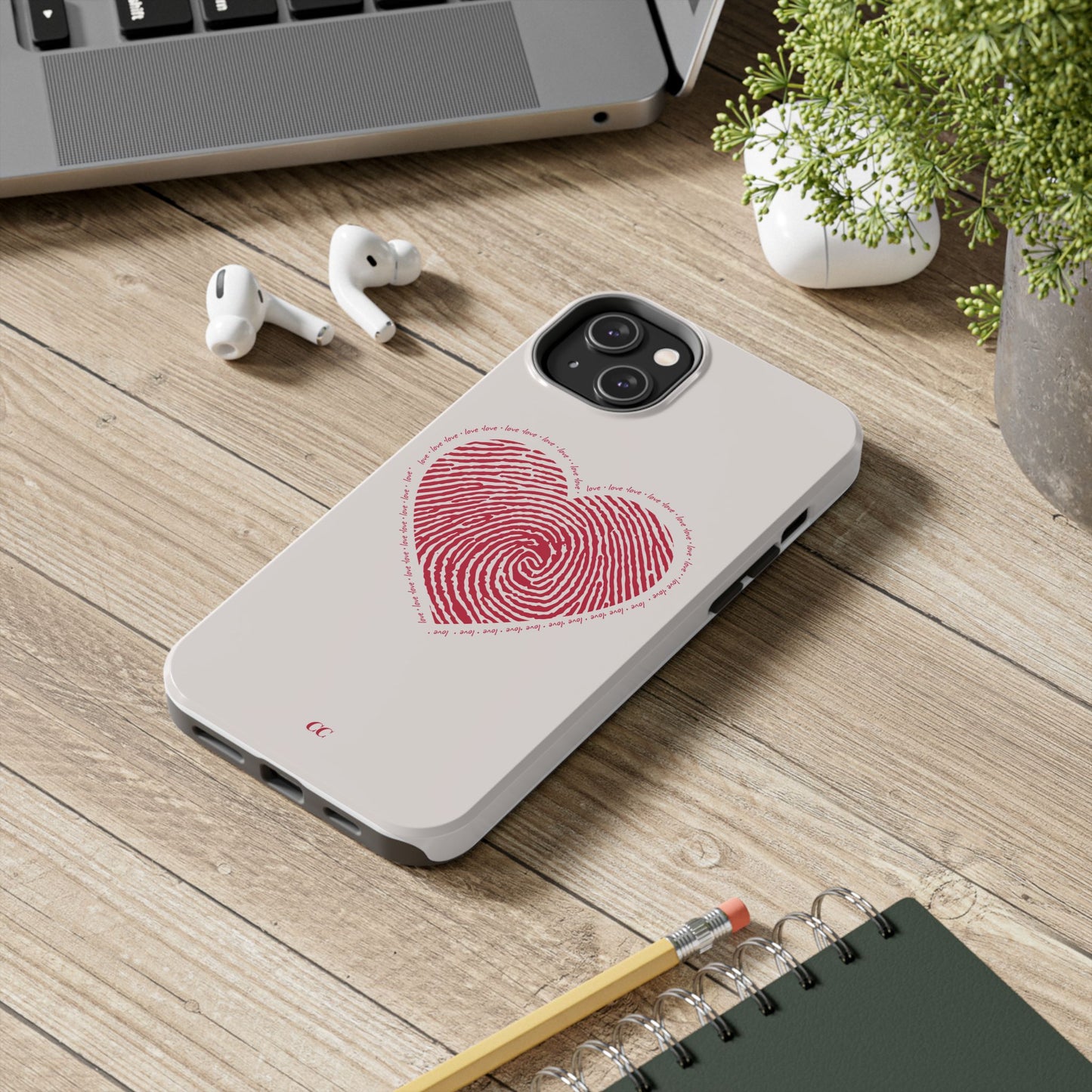 Finger Print Love Case - Durable Protection