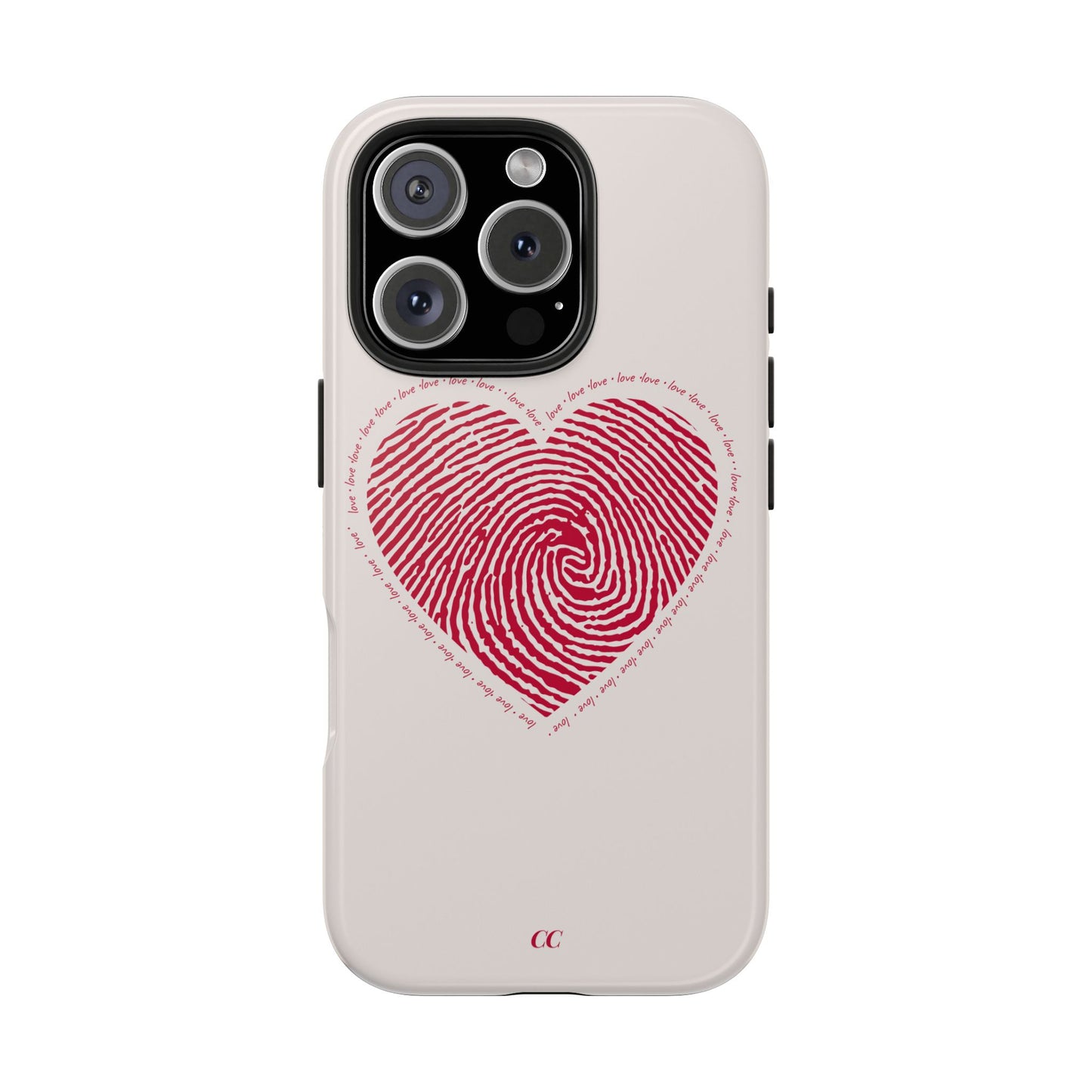 Finger Print Love Case - Durable Protection