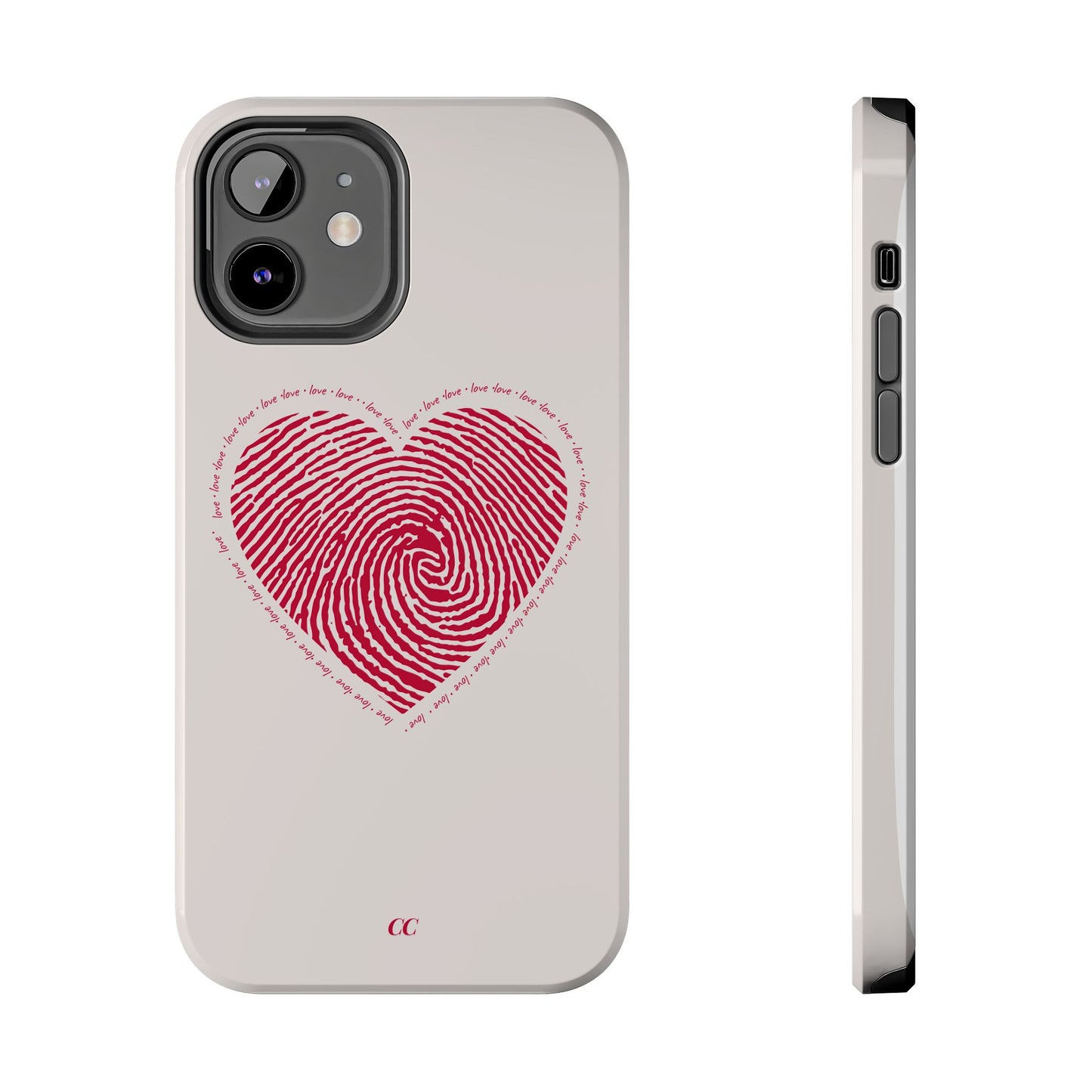 Finger Print Love Case - Durable Protection