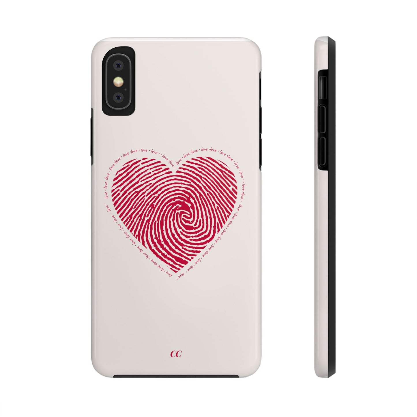 Finger Print Love Case - Durable Protection