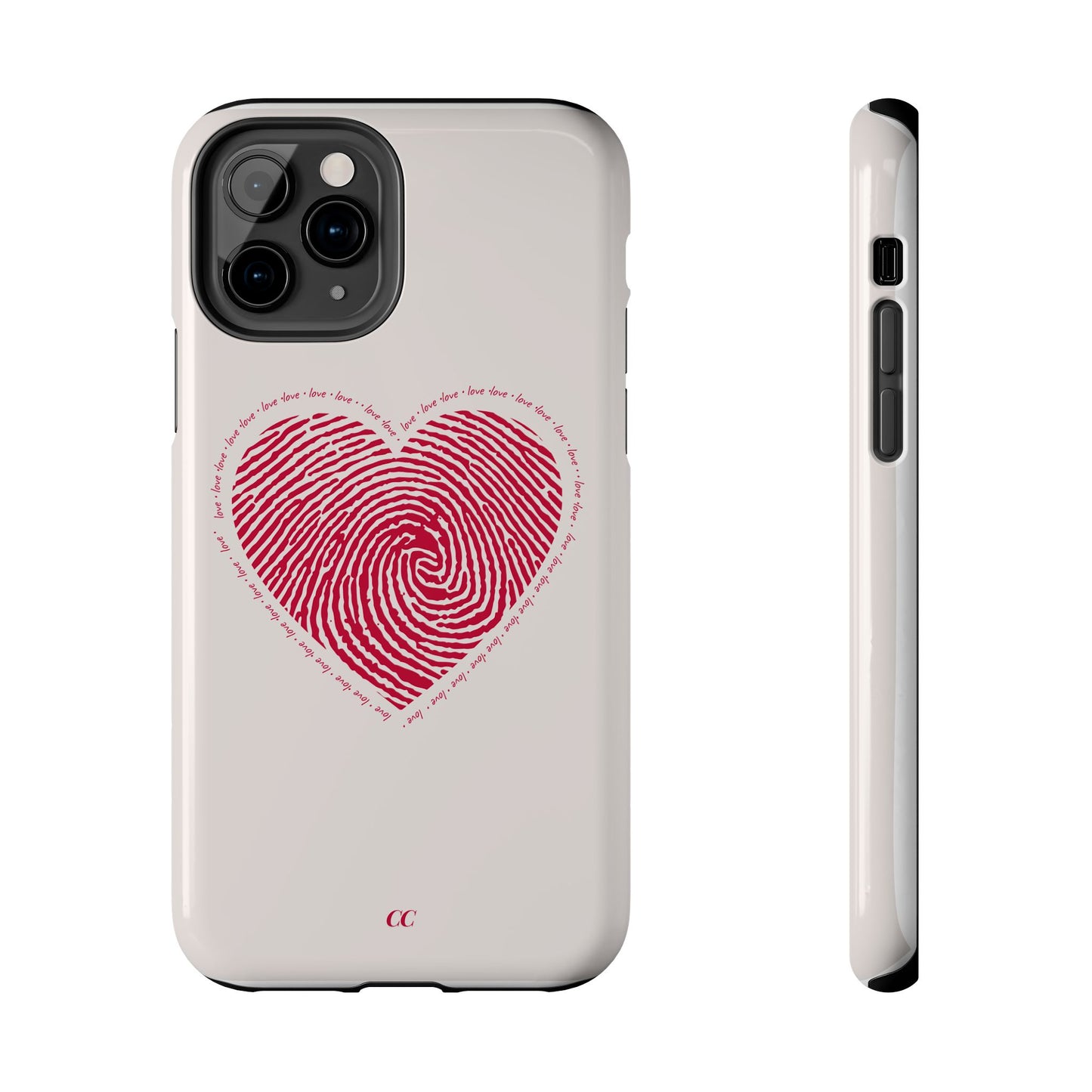 Finger Print Love Case - Durable Protection