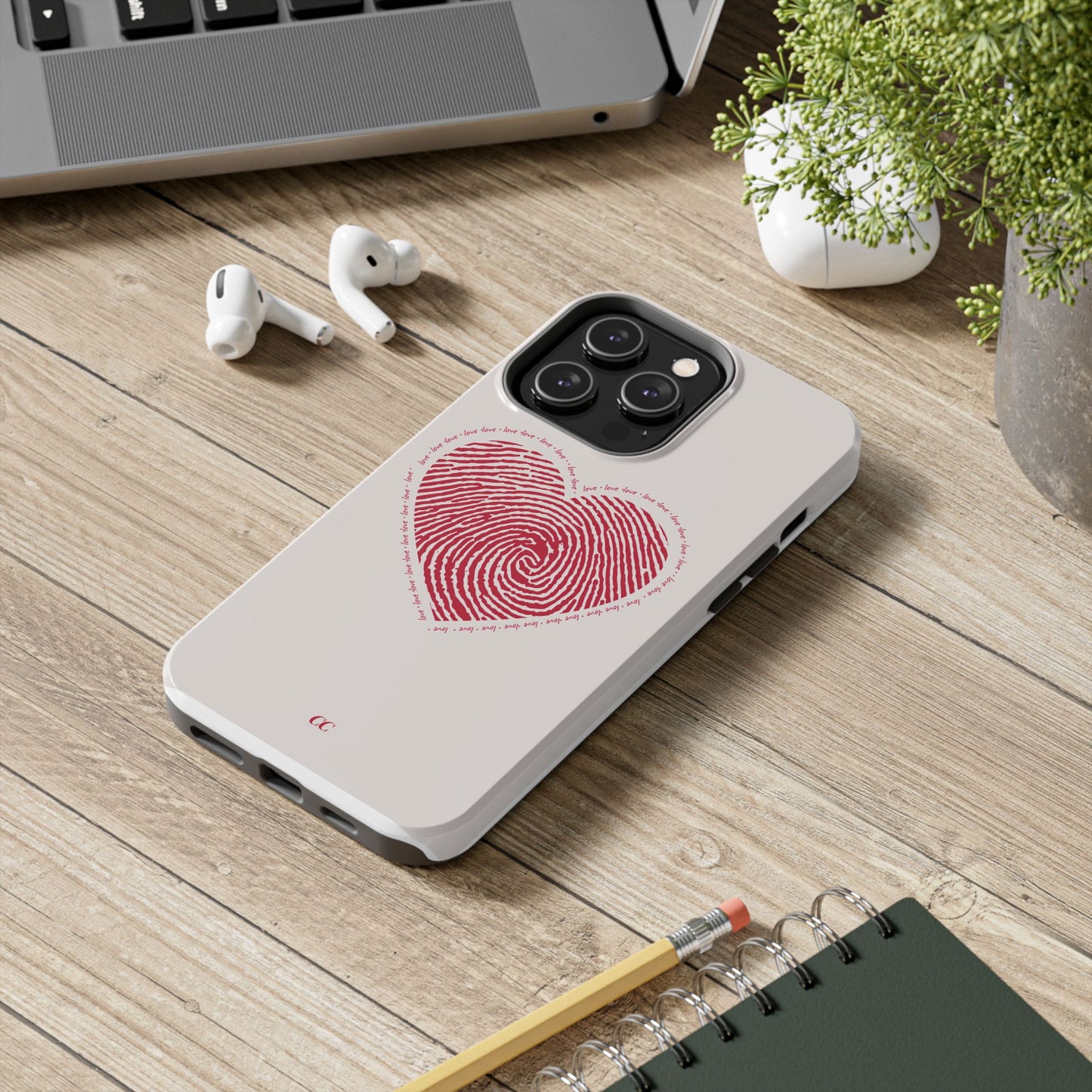Finger Print Love Case - Durable Protection