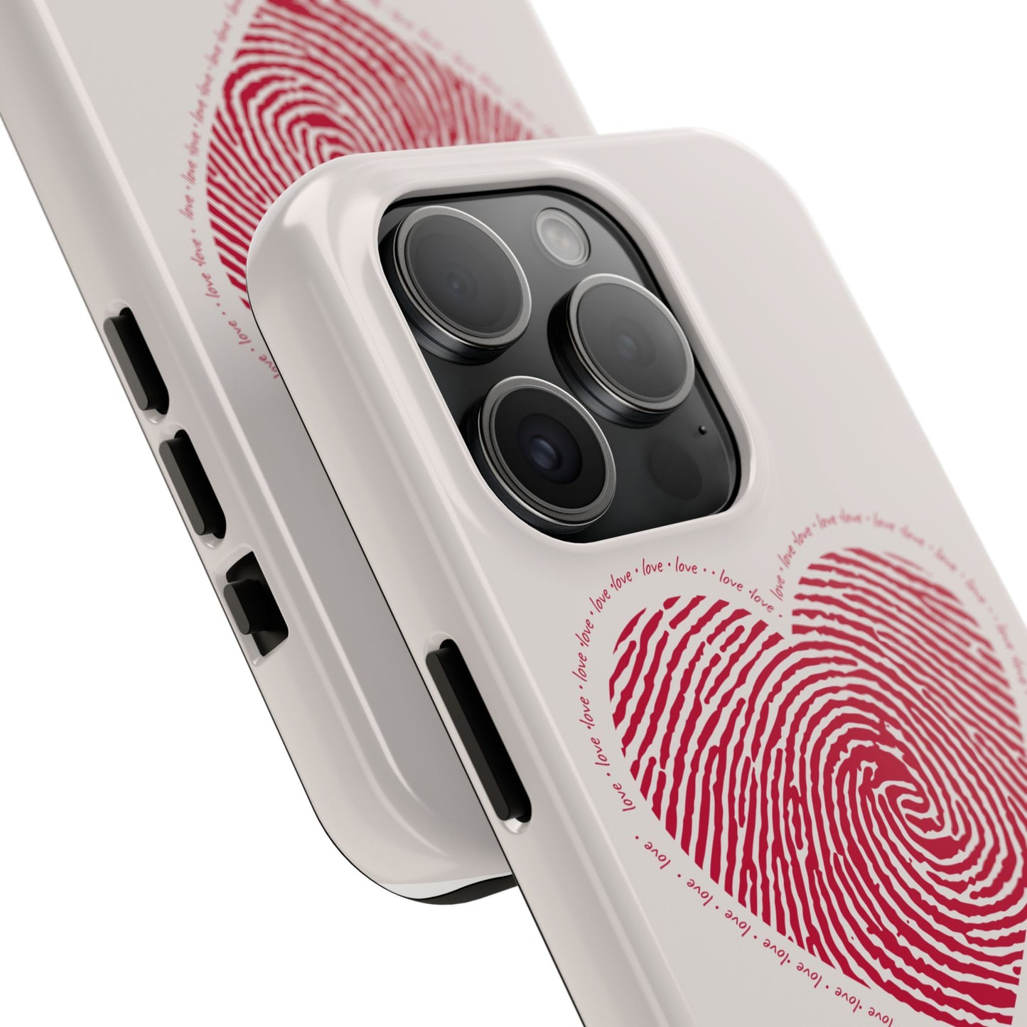 Finger Print Love Case - Durable Protection