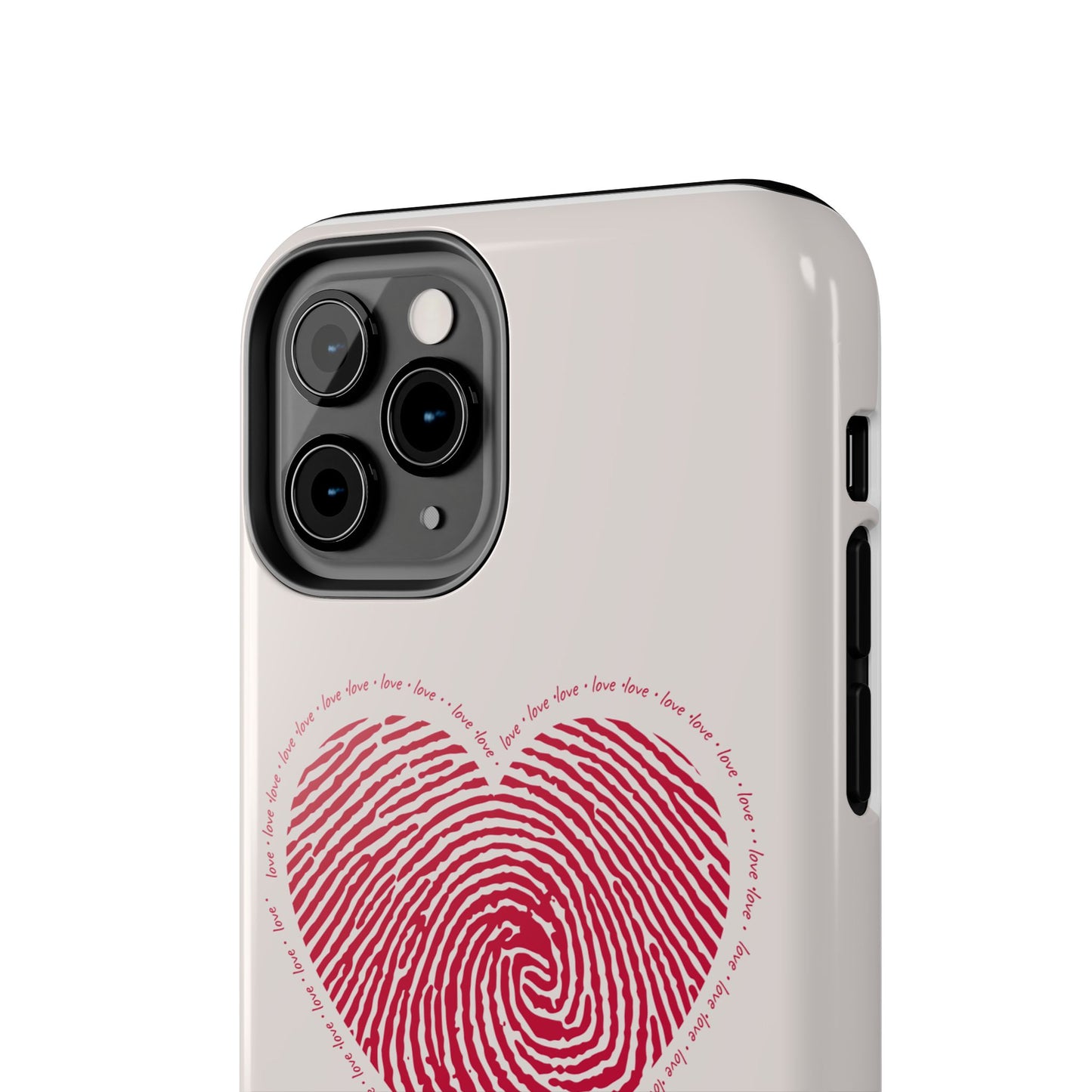 Finger Print Love Case - Durable Protection