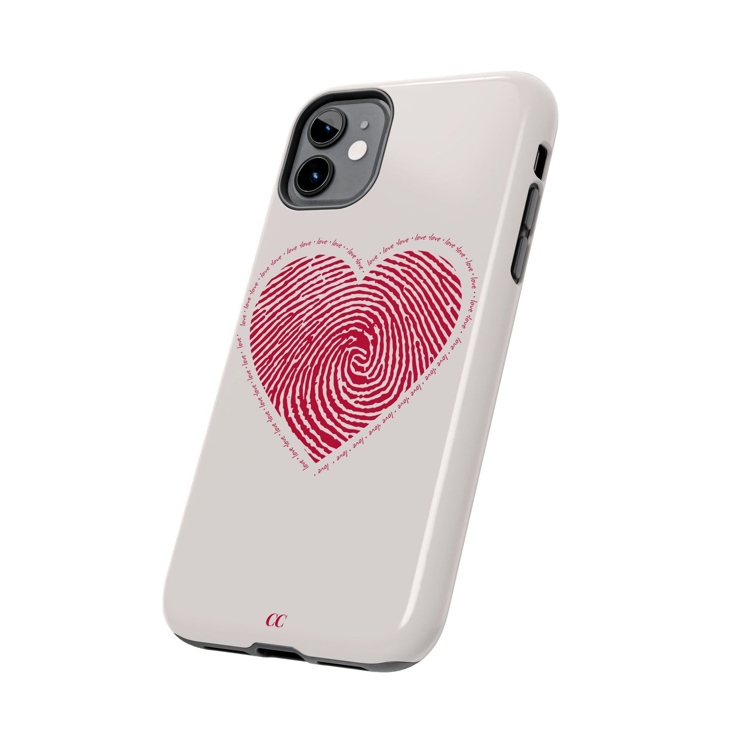 Finger Print Love Case - Durable Protection