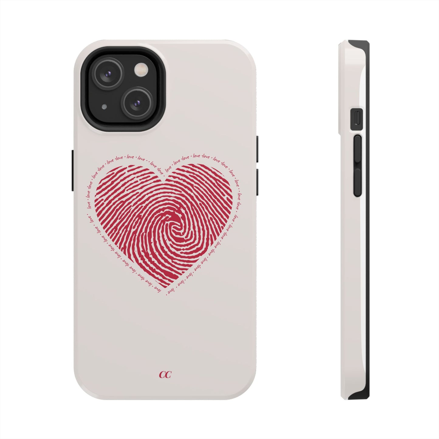 Finger Print Love Case - Durable Protection