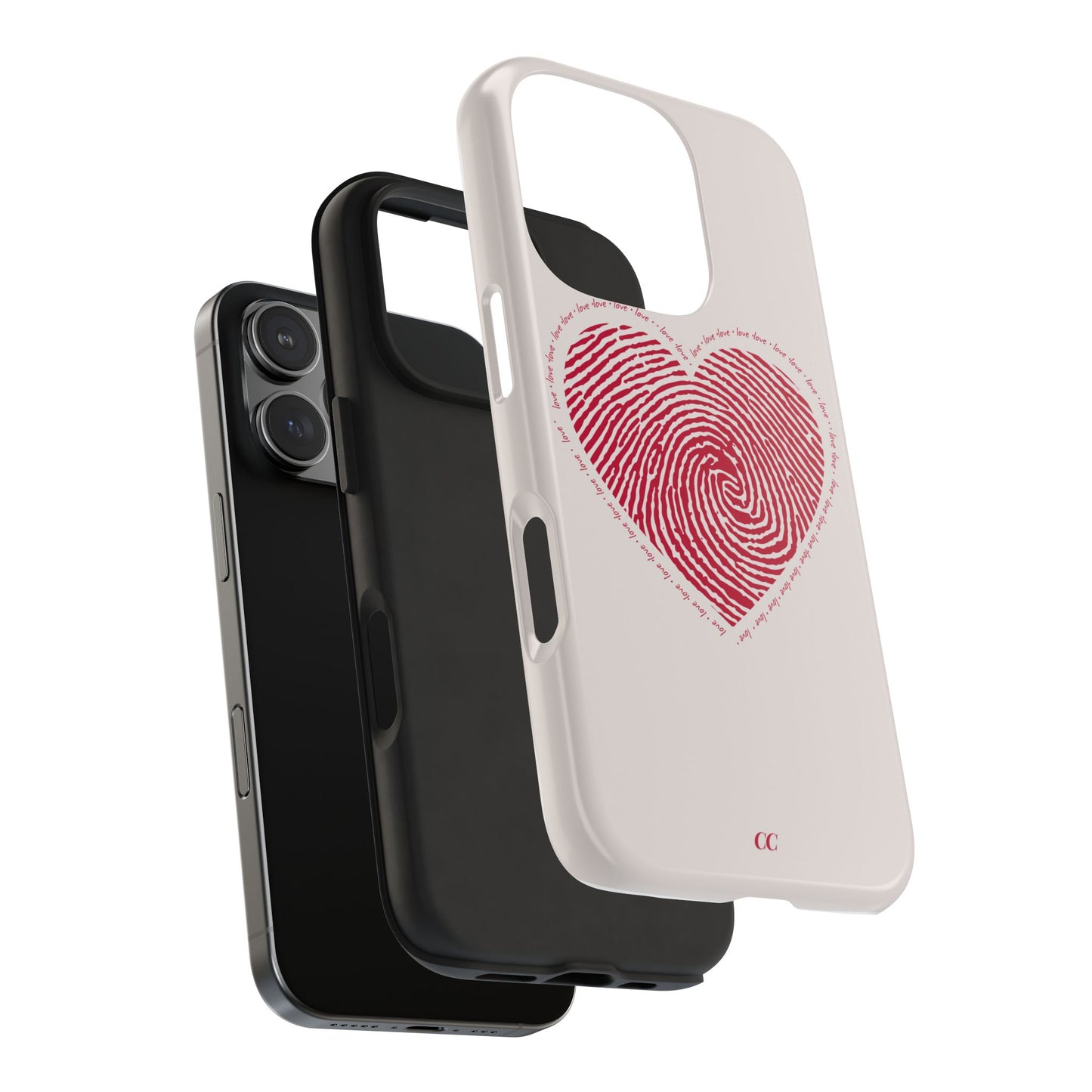 Finger Print Love Case - Durable Protection