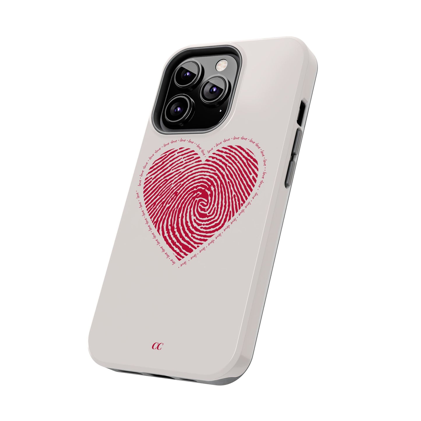 Finger Print Love Case - Durable Protection