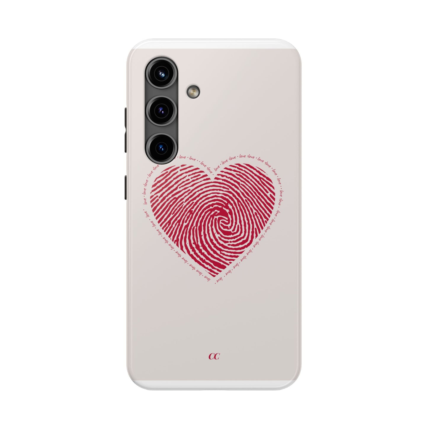 Finger Print Love Case - Durable Protection