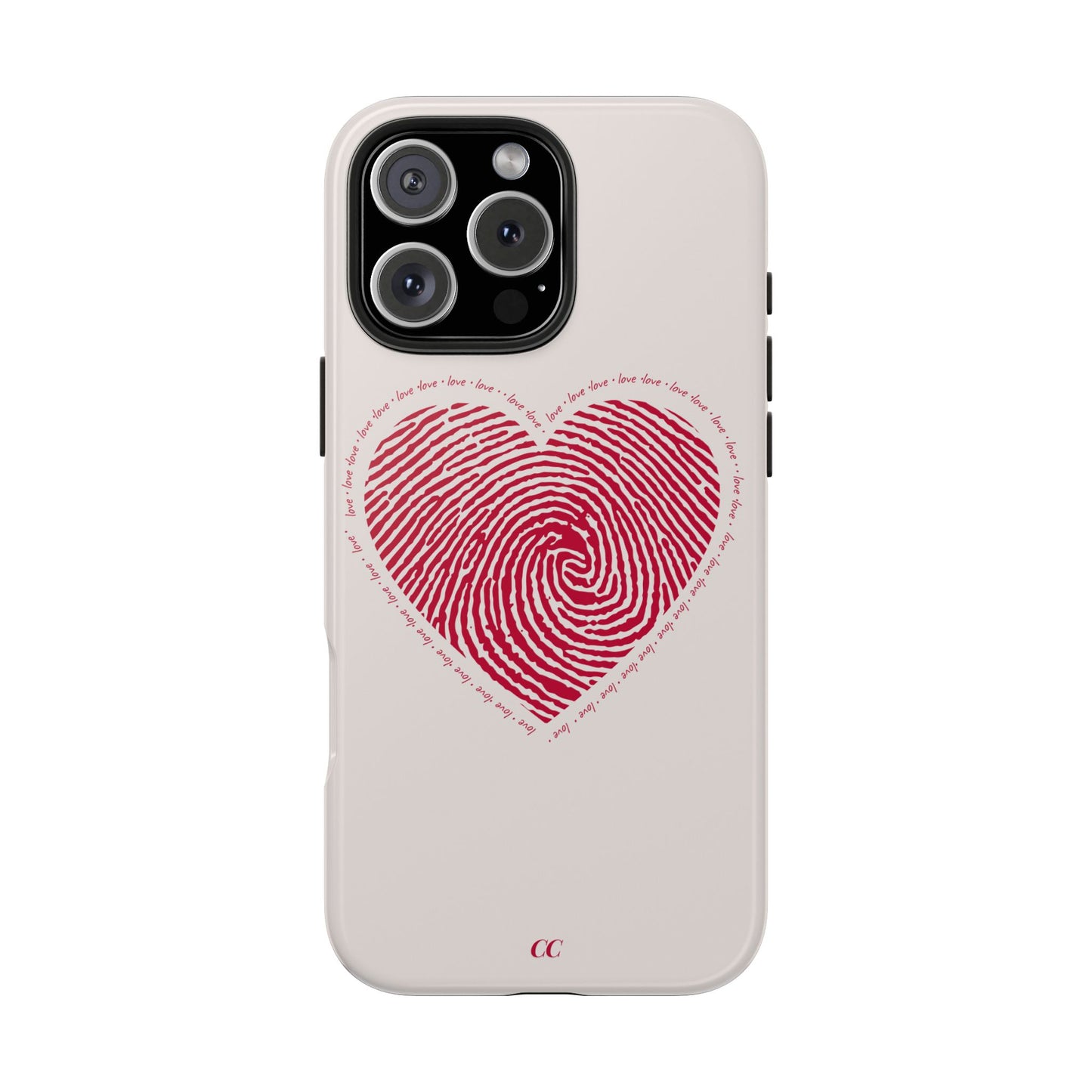 Finger Print Love Case - Durable Protection