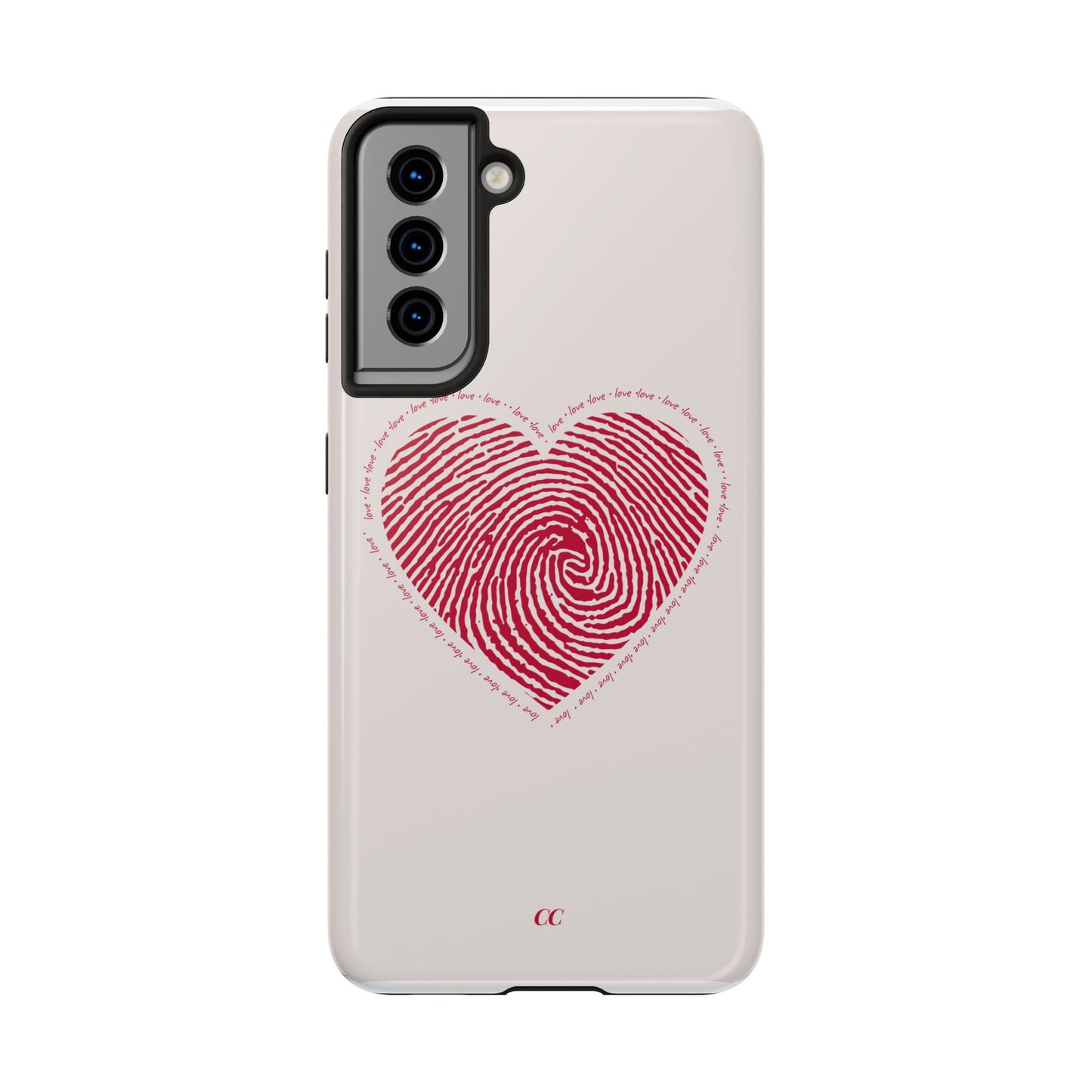 Finger Print Love Case - Durable Protection