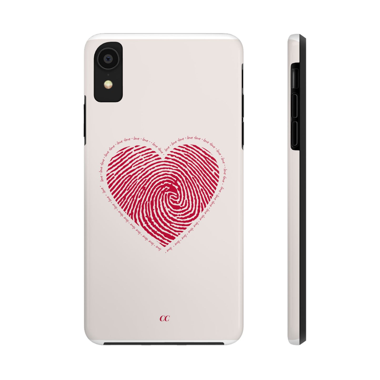 Finger Print Love Case - Durable Protection