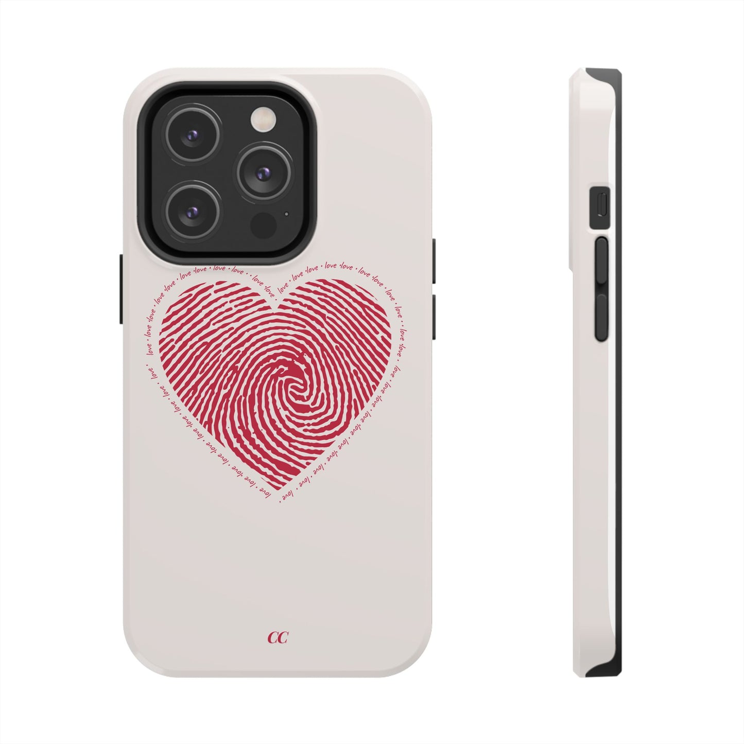 Finger Print Love Case - Durable Protection