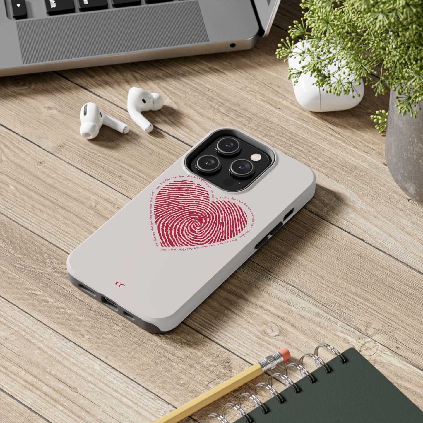 Finger Print Love Case - Durable Protection
