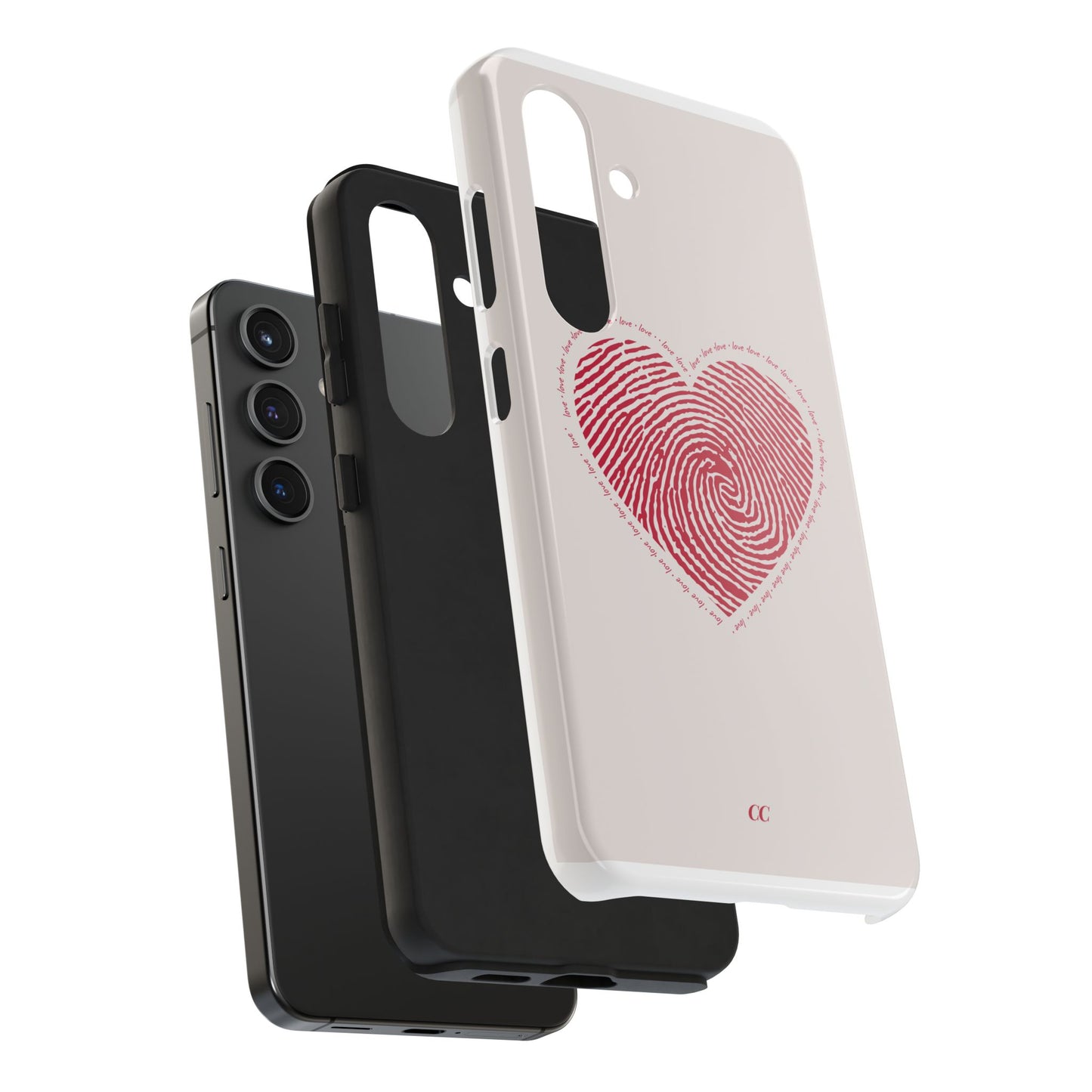 Finger Print Love Case - Durable Protection