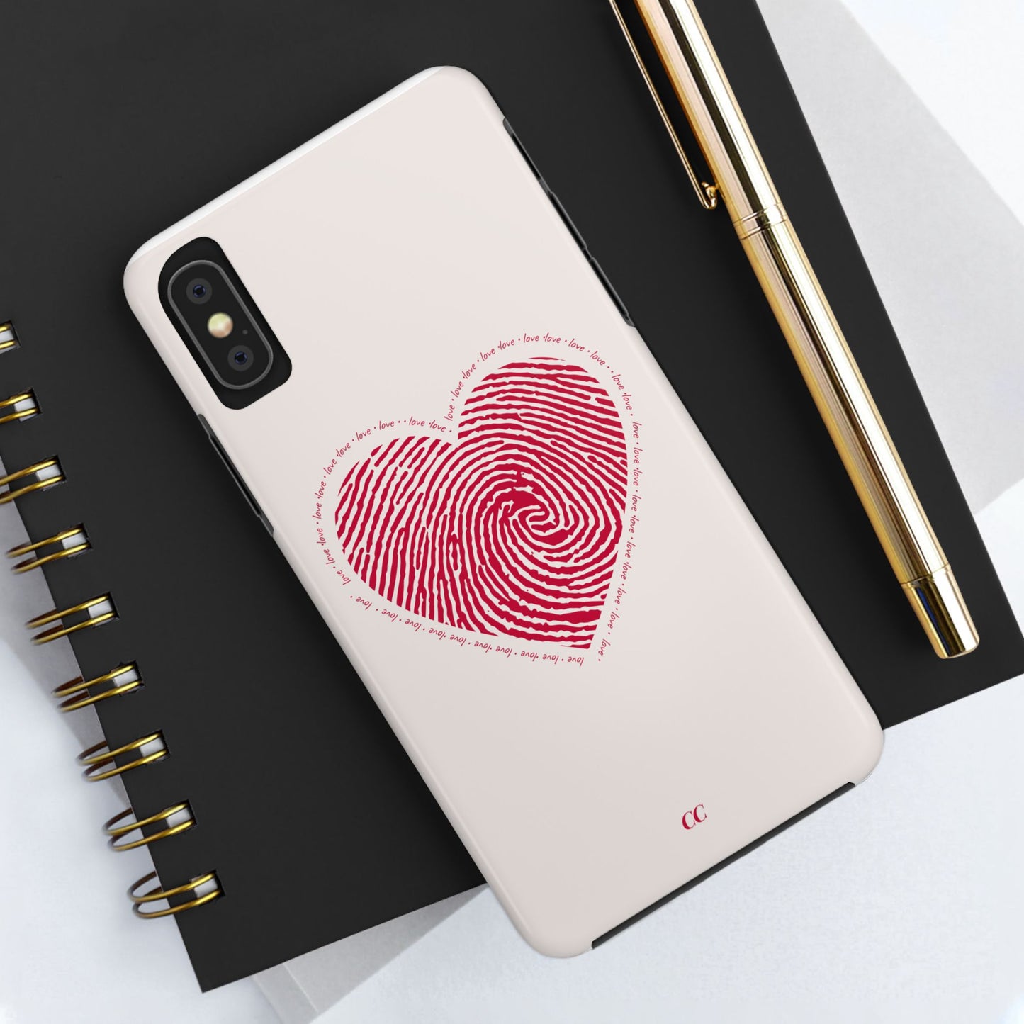 Finger Print Love Case - Durable Protection