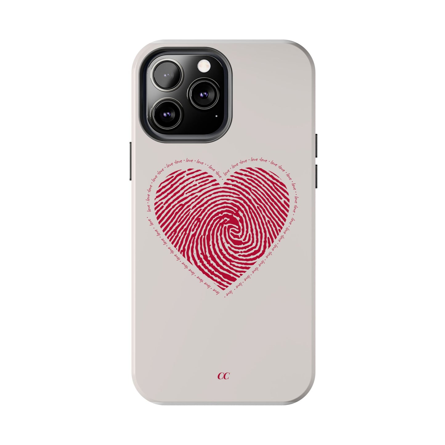Finger Print Love Case - Durable Protection
