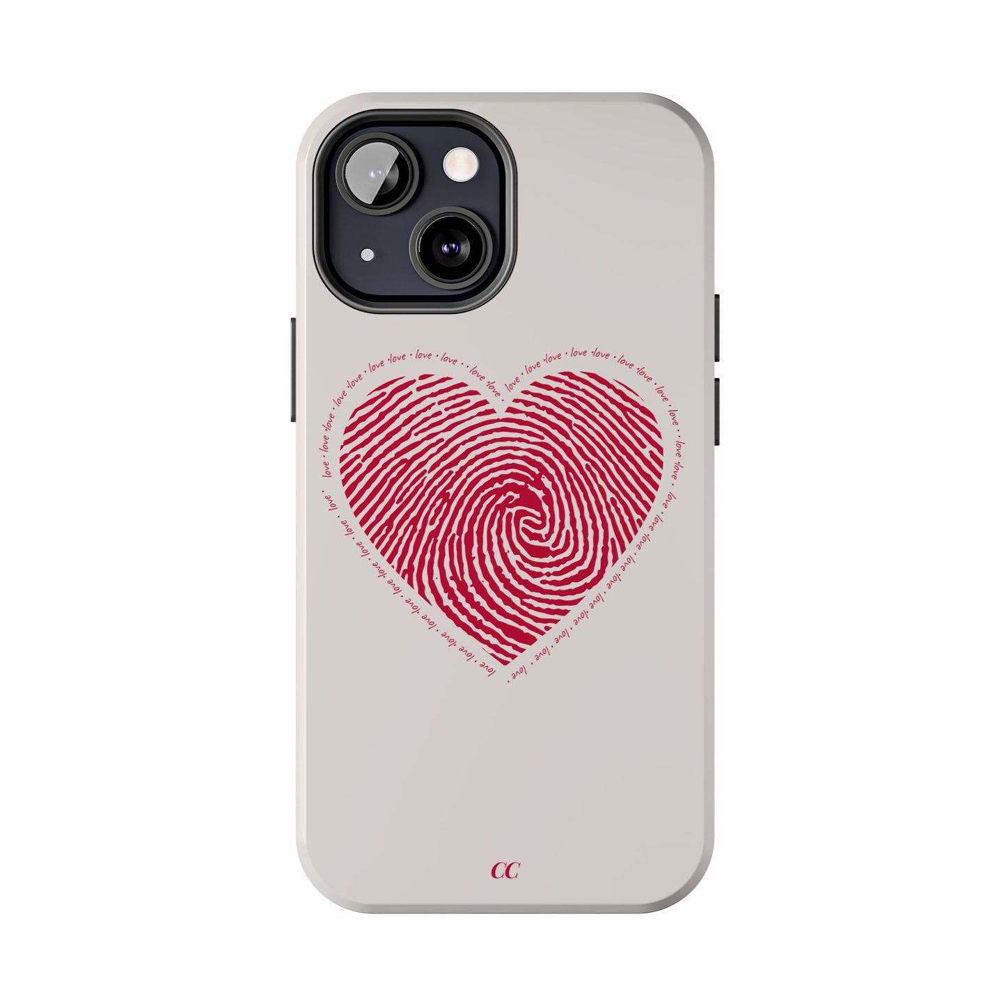 Finger Print Love Case - Durable Protection