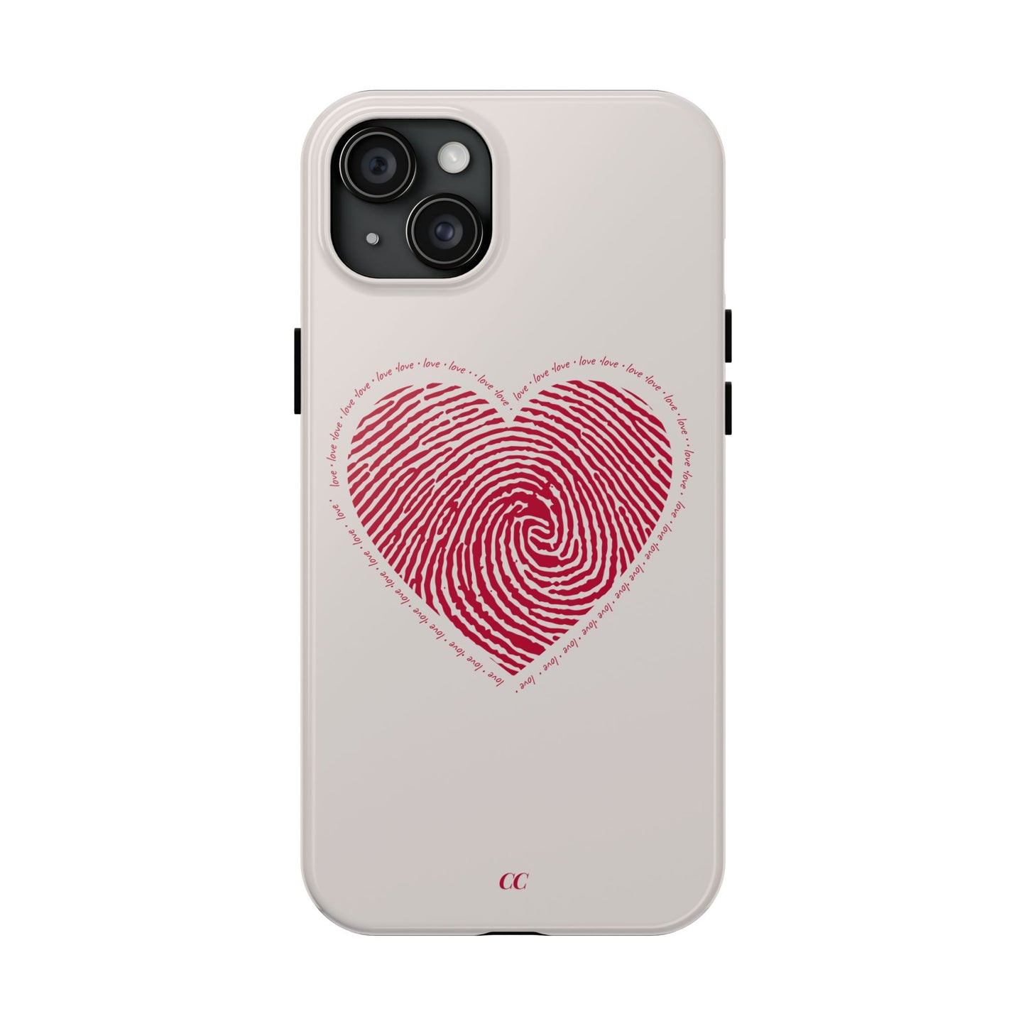 Finger Print Love Case - Durable Protection