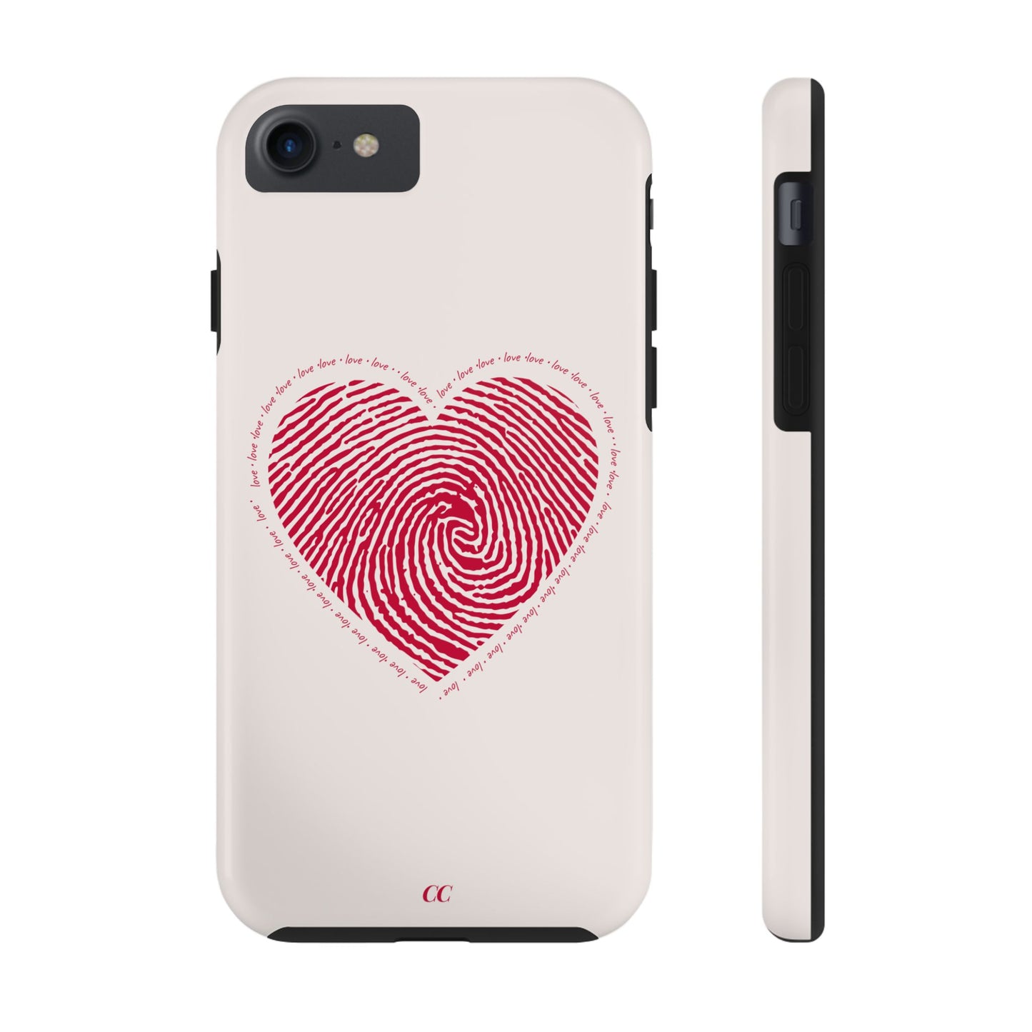 Finger Print Love Case - Durable Protection