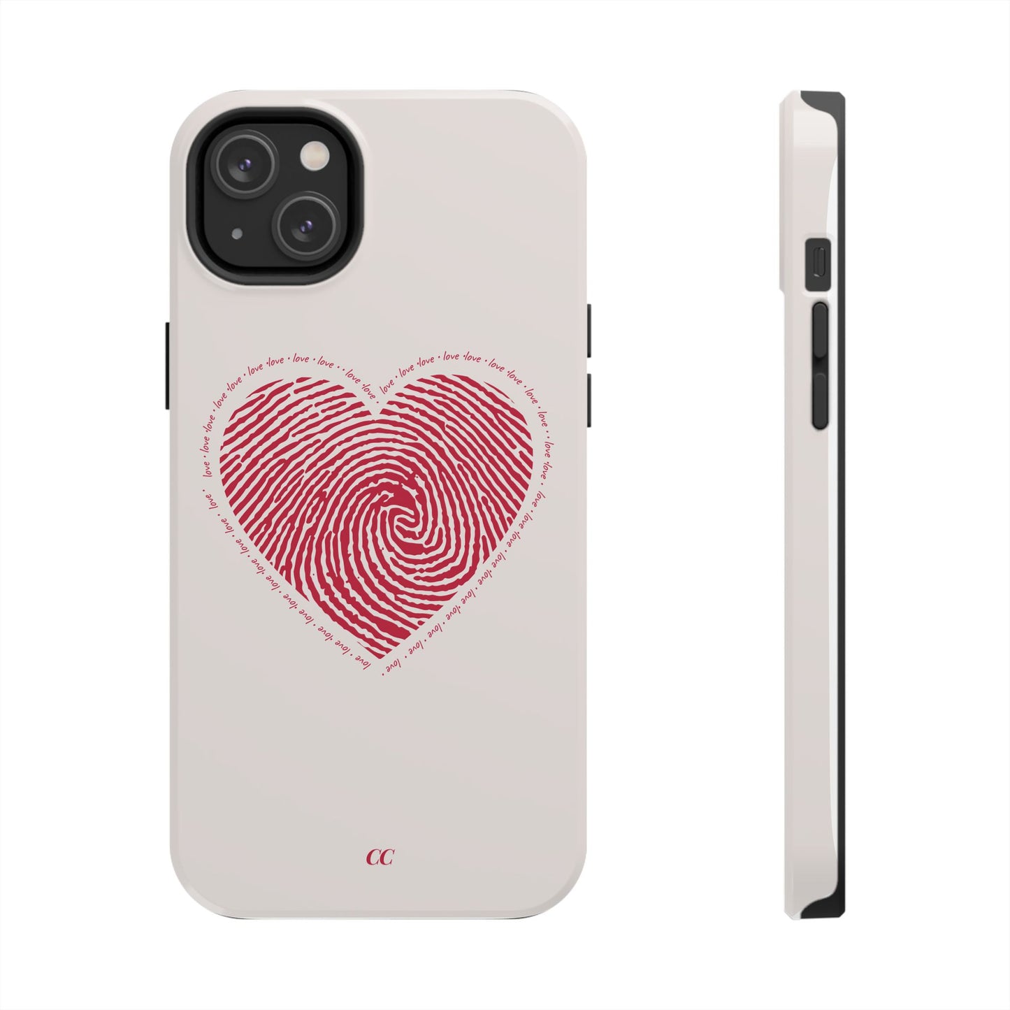 Finger Print Love Case - Durable Protection