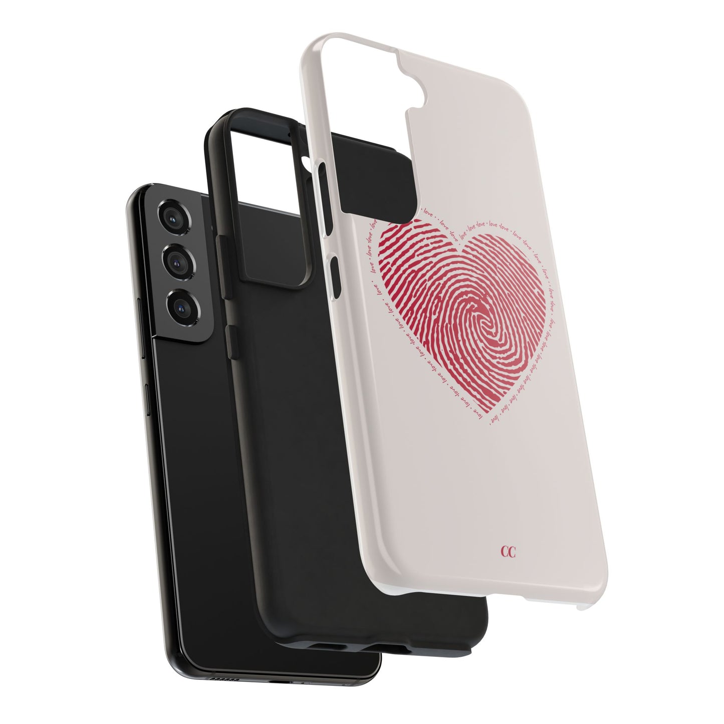 Finger Print Love Case - Durable Protection