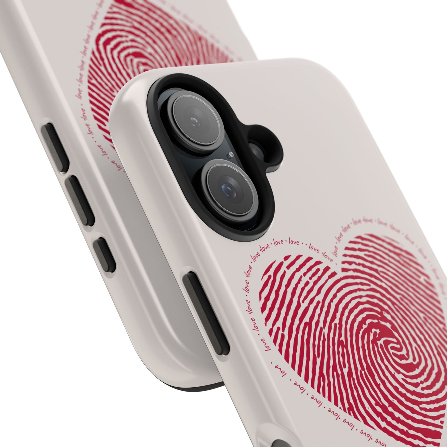 Finger Print Love Case - Durable Protection
