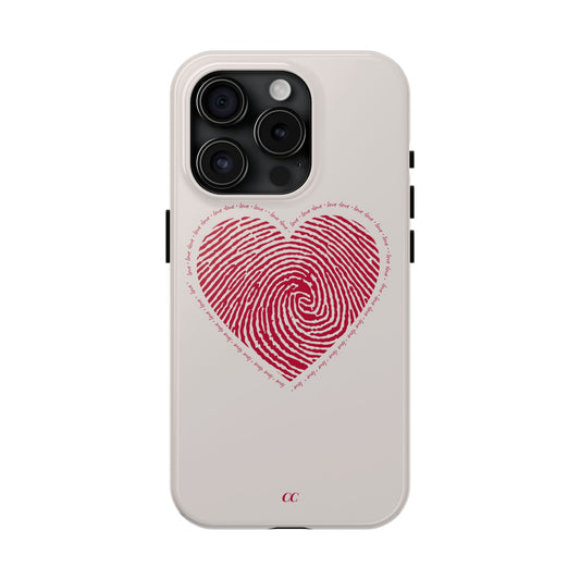 Finger Print Love Case - Durable Protection