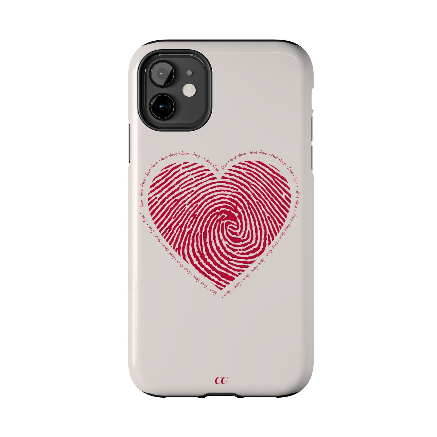 Finger Print Love Case - Durable Protection