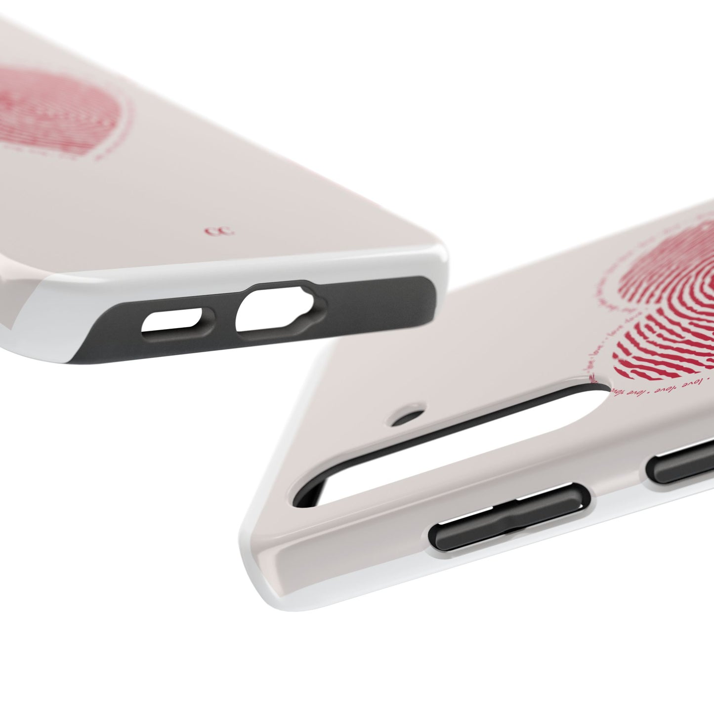 Finger Print Love Case - Durable Protection