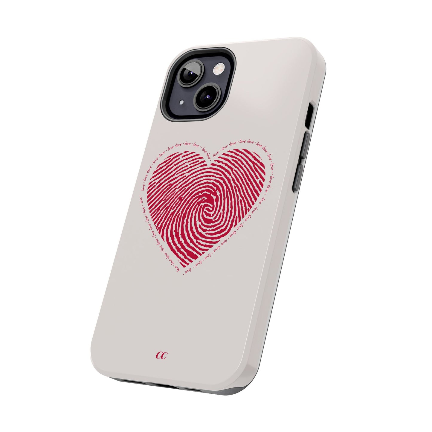 Finger Print Love Case - Durable Protection