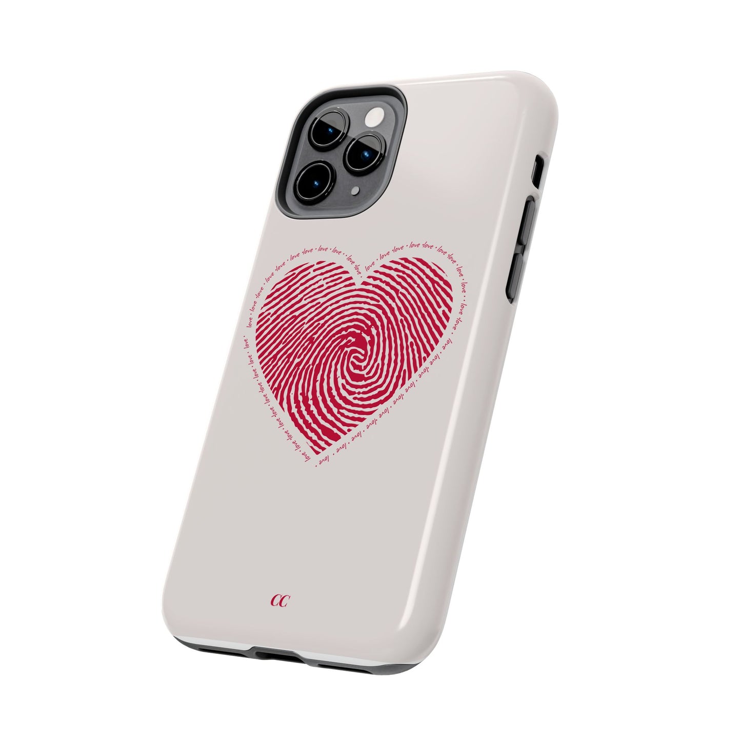 Finger Print Love Case - Durable Protection