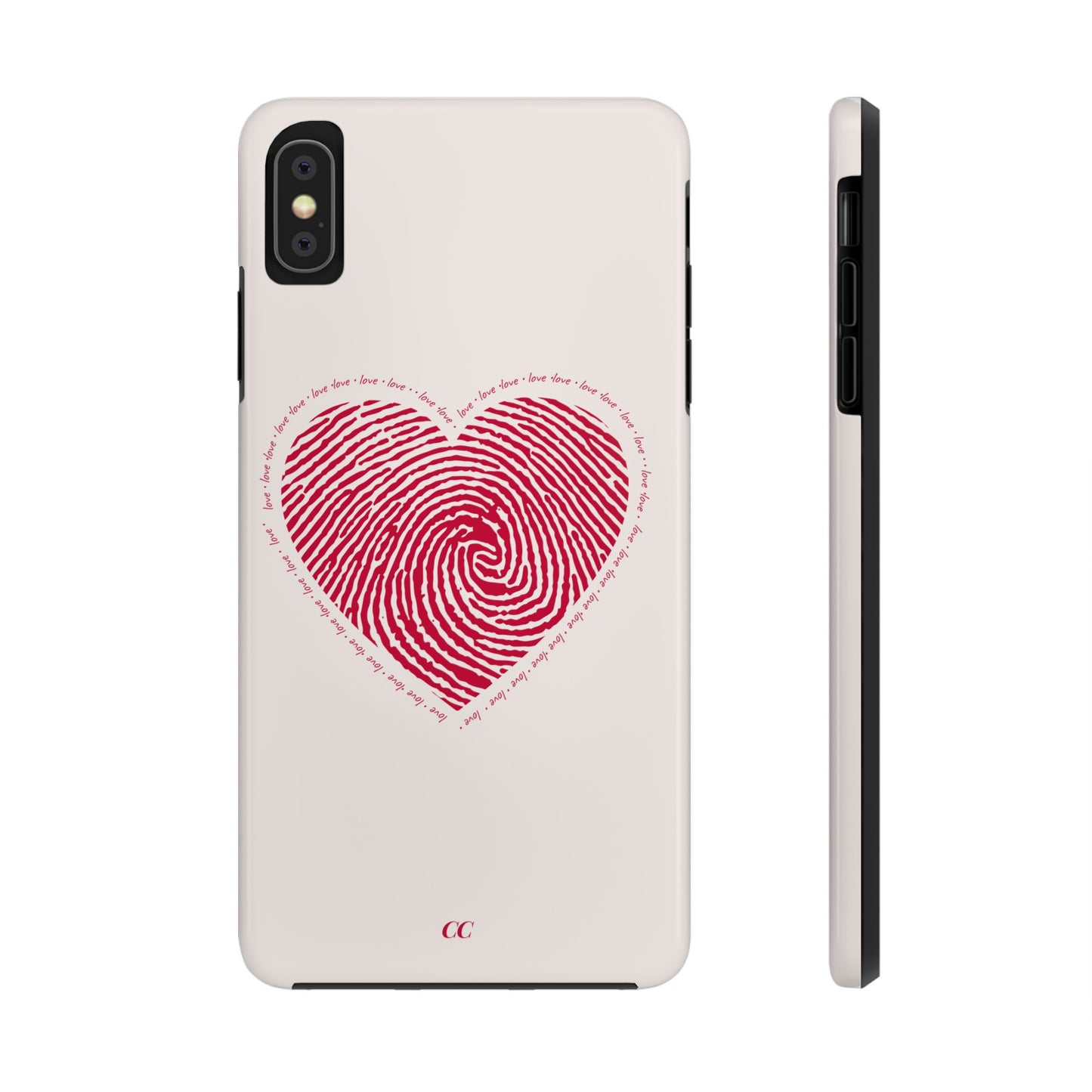 Finger Print Love Case - Durable Protection