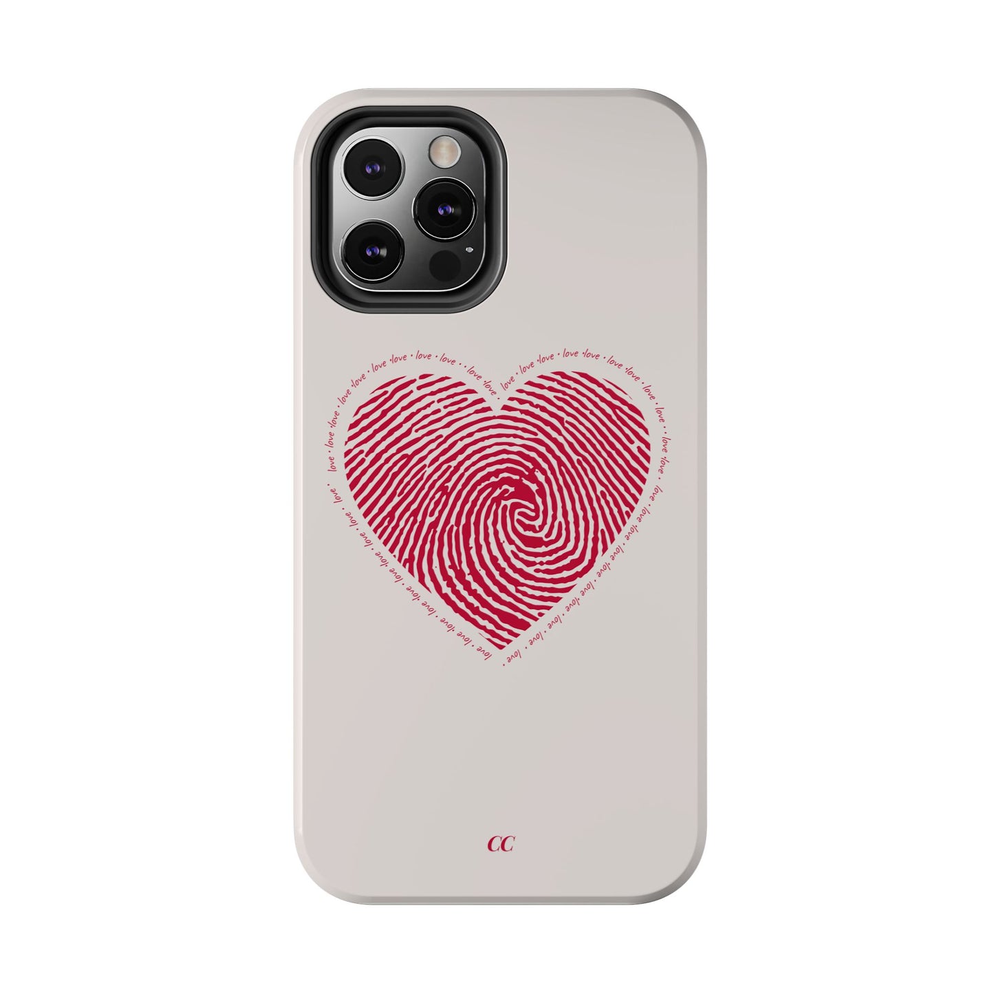 Finger Print Love Case - Durable Protection