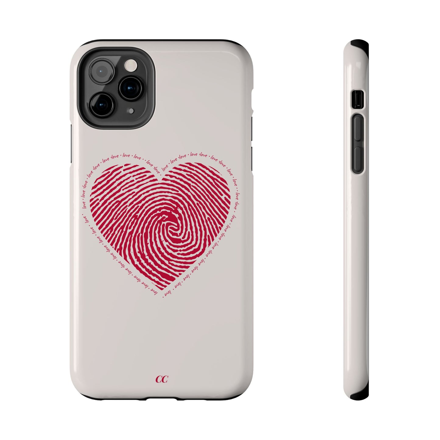 Finger Print Love Case - Durable Protection