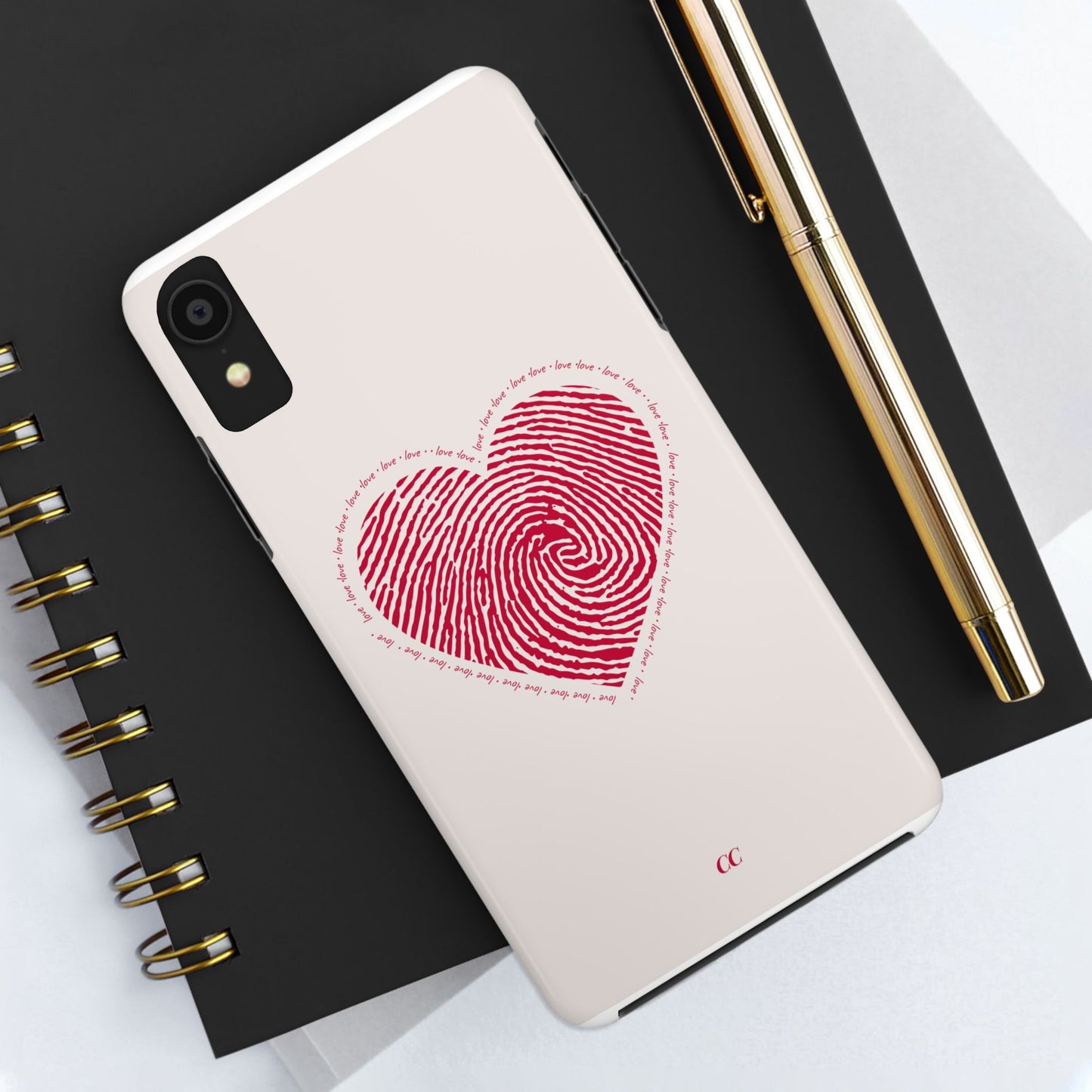 Finger Print Love Case - Durable Protection