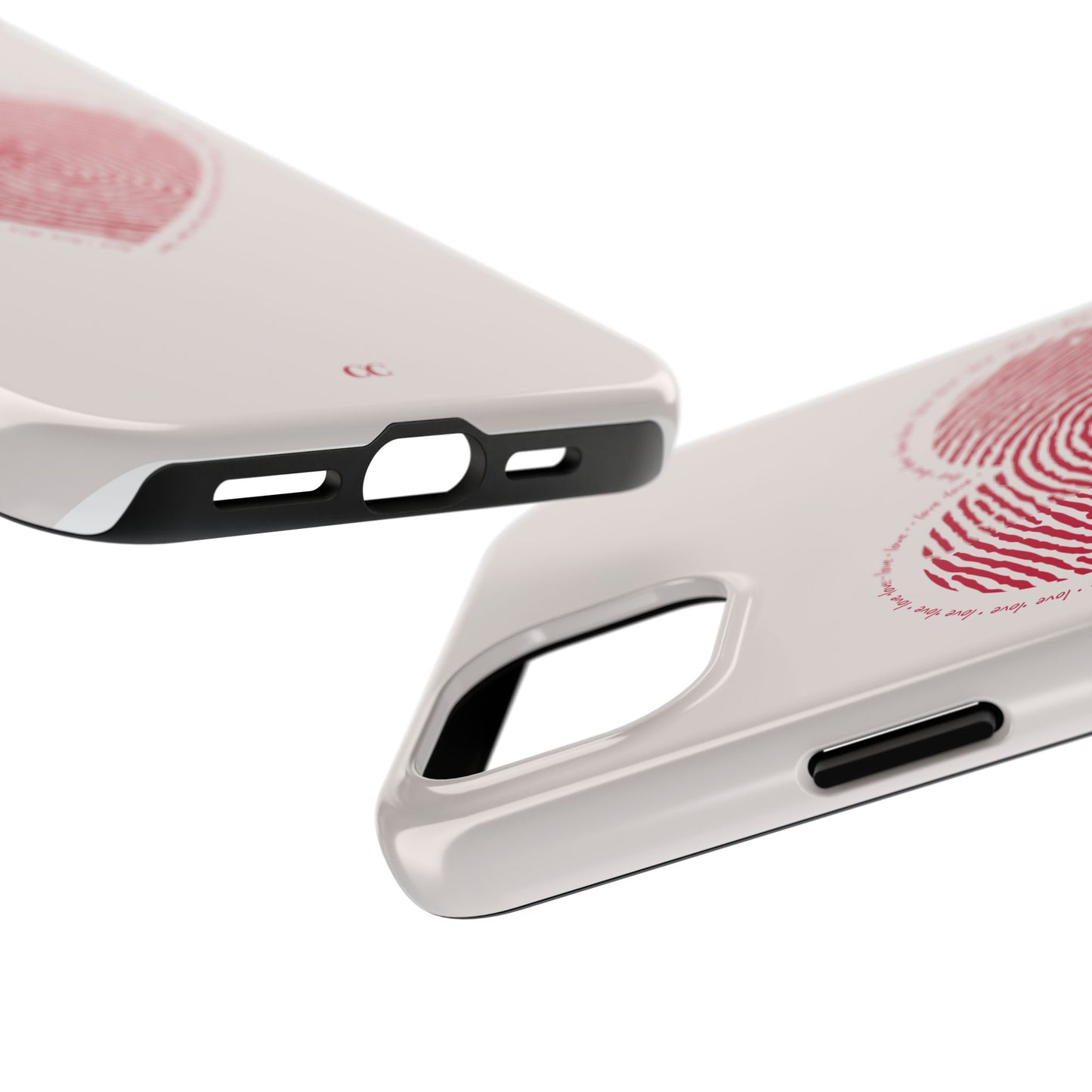 Finger Print Love Case - Durable Protection