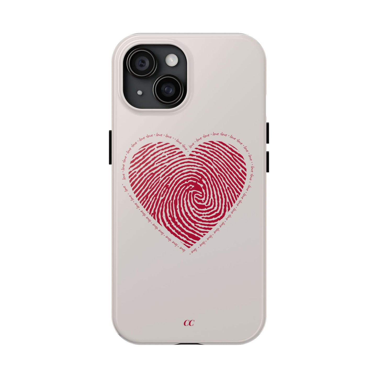 Finger Print Love Case - Durable Protection