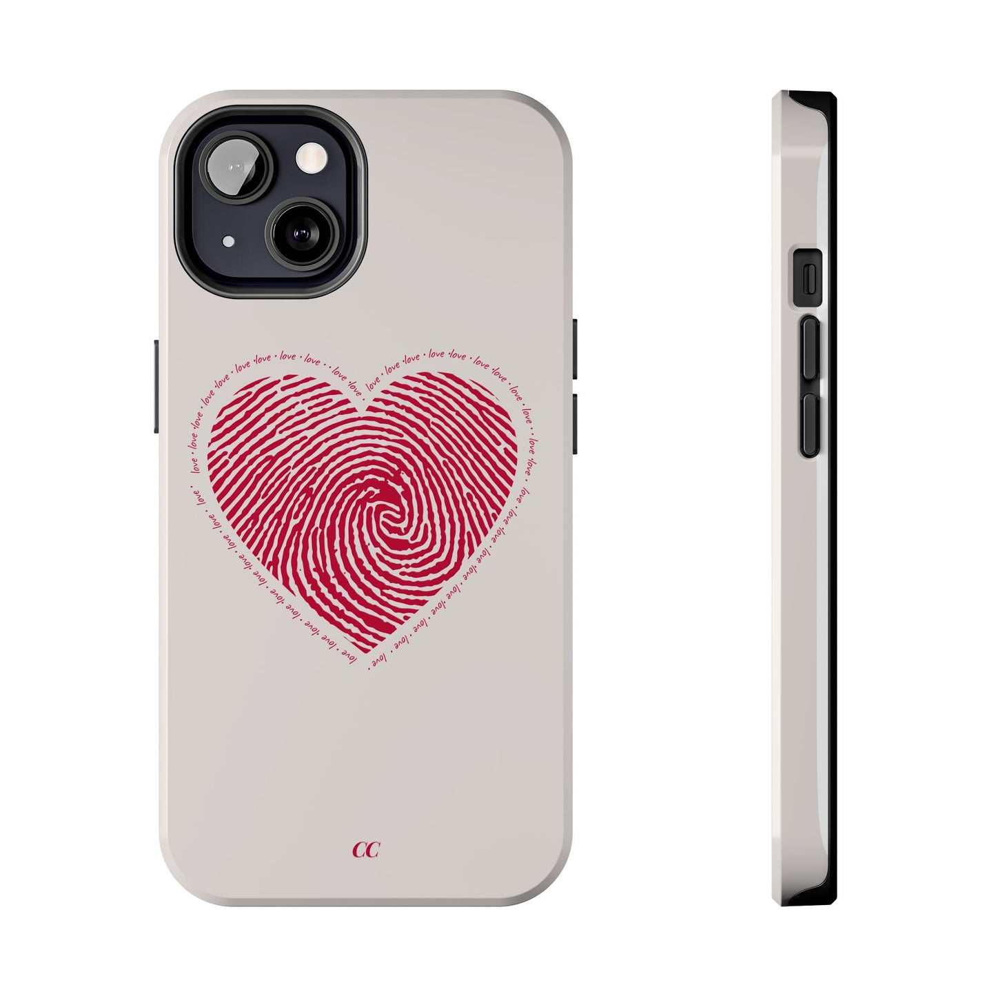 Finger Print Love Case - Durable Protection