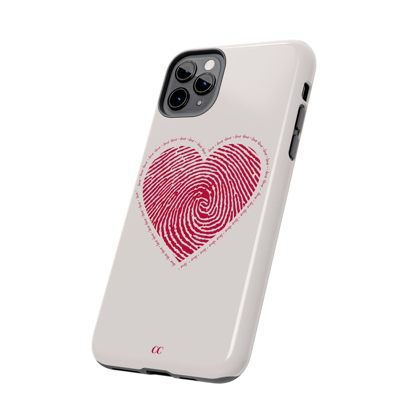 Finger Print Love Case - Durable Protection