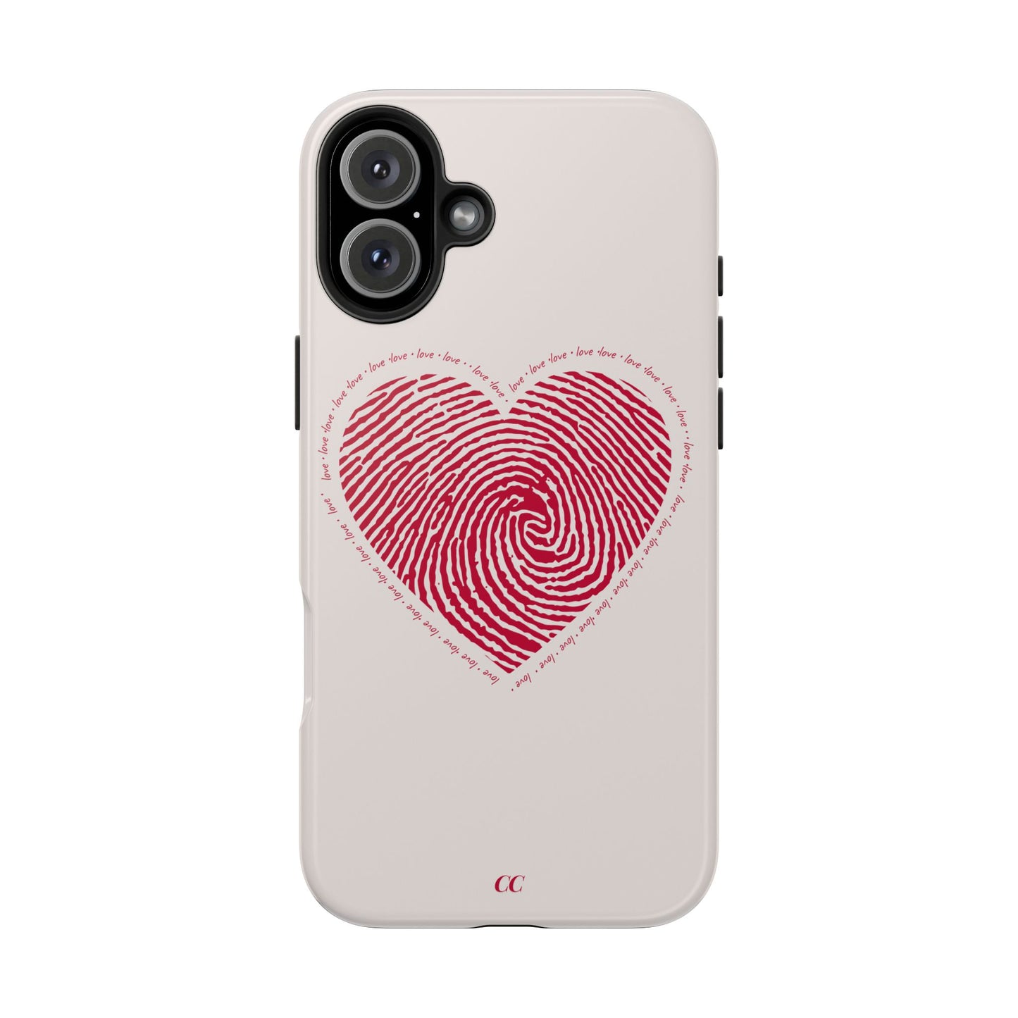 Finger Print Love Case - Durable Protection