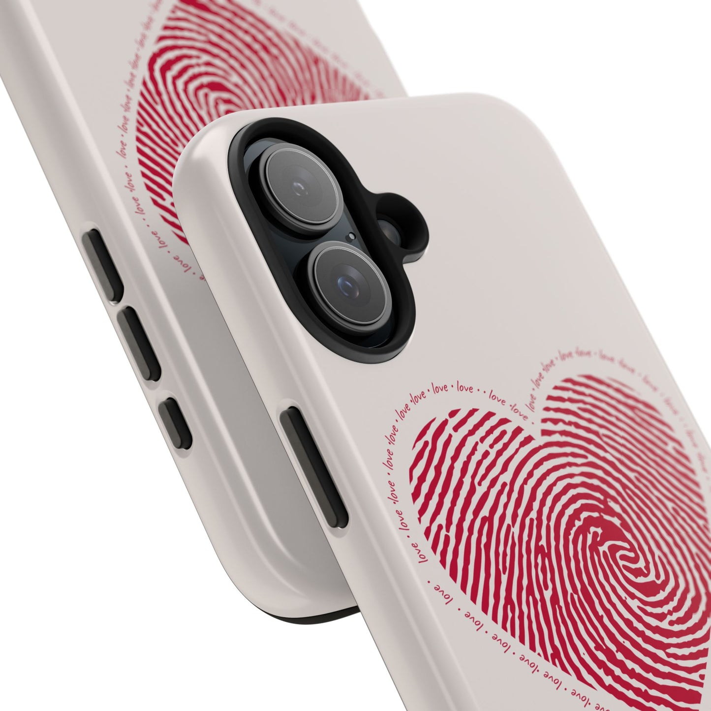 Finger Print Love Case - Durable Protection