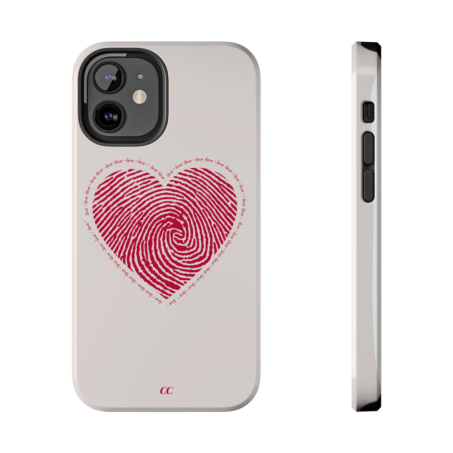 Finger Print Love Case - Durable Protection