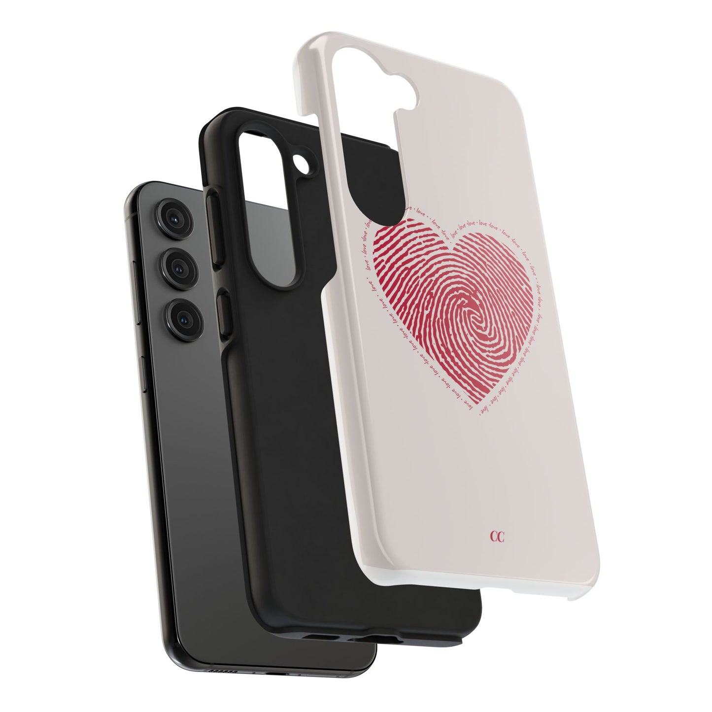 Finger Print Love Case - Durable Protection